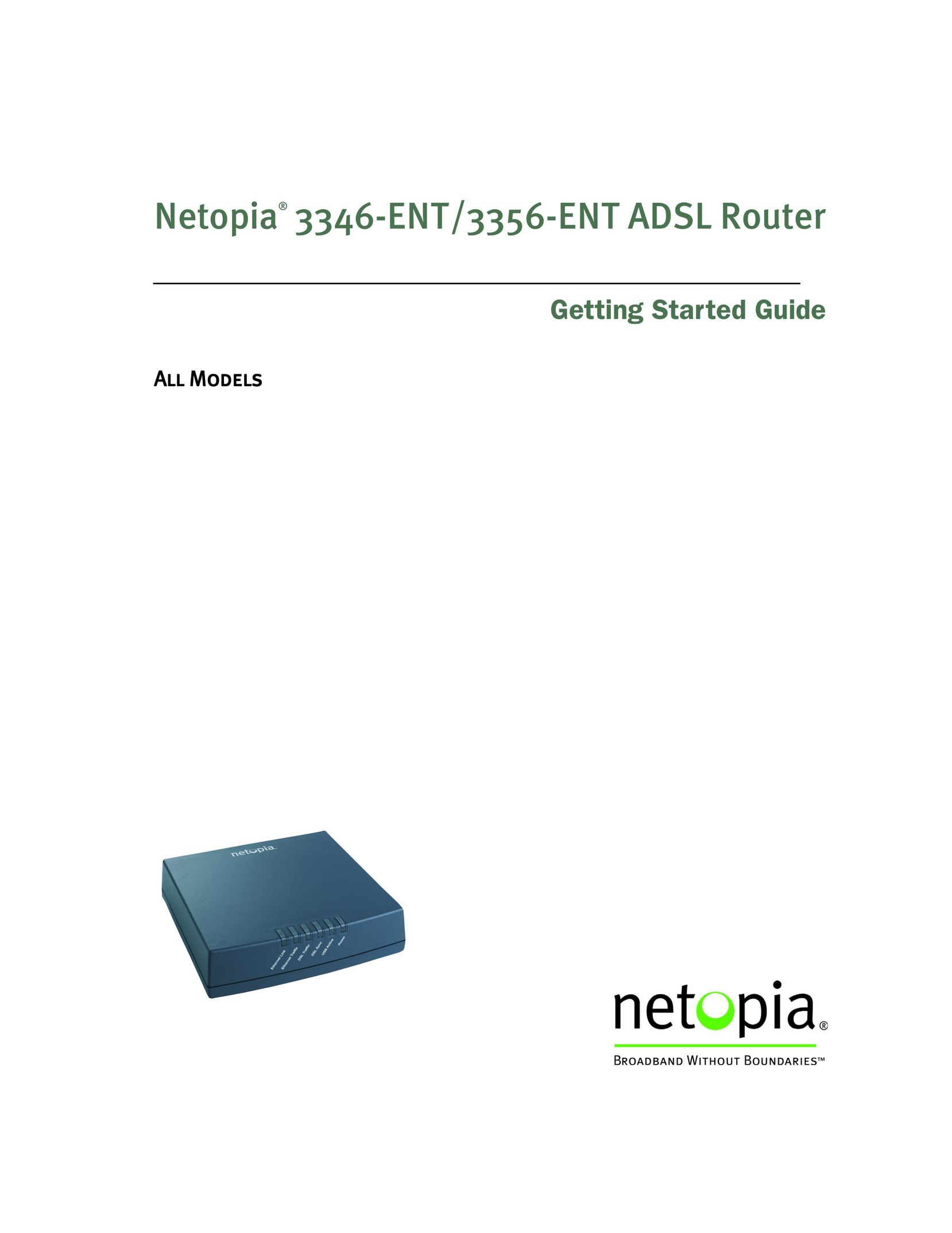Netopia 3346N-ENT Network Router User Manual