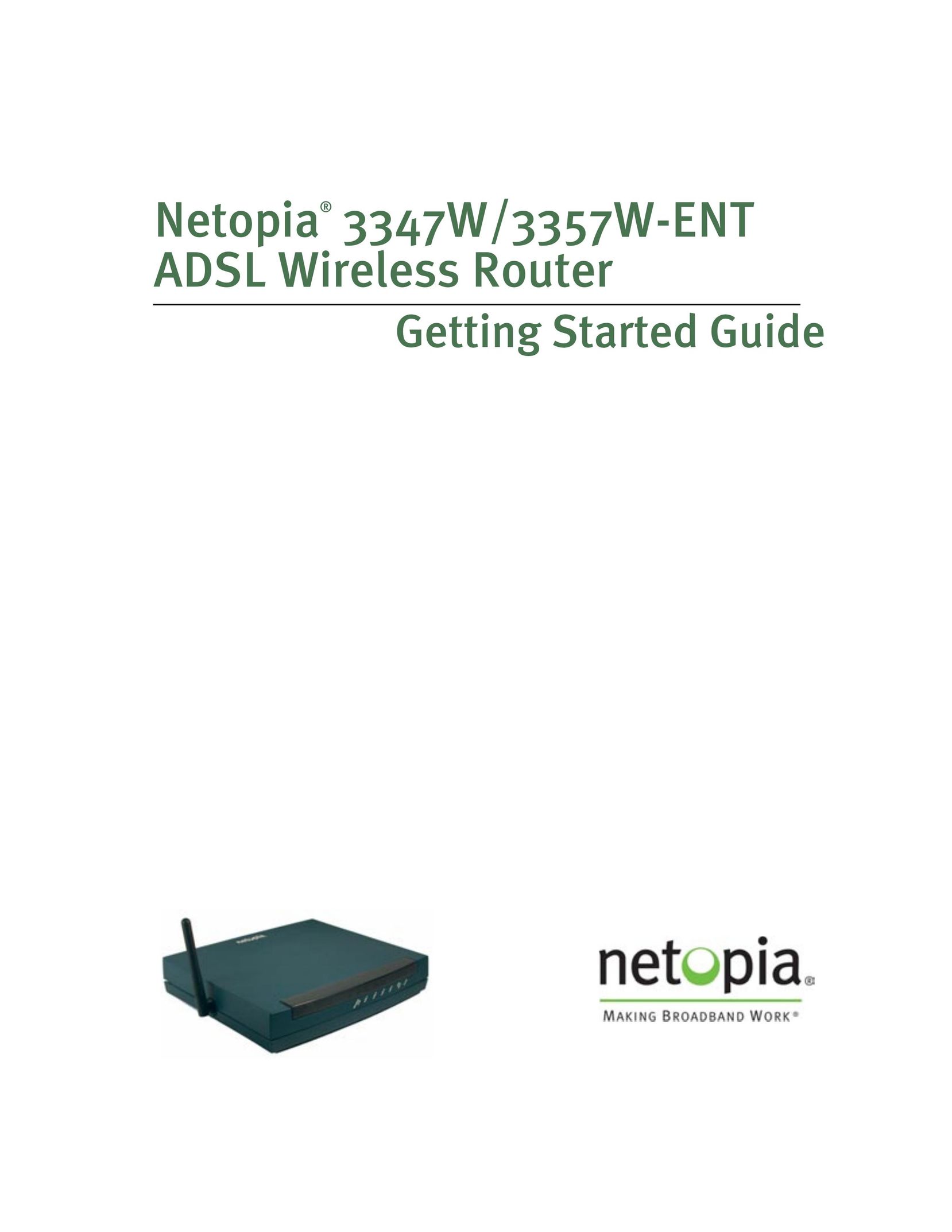 Netopia 3357W-ENT Network Router User Manual