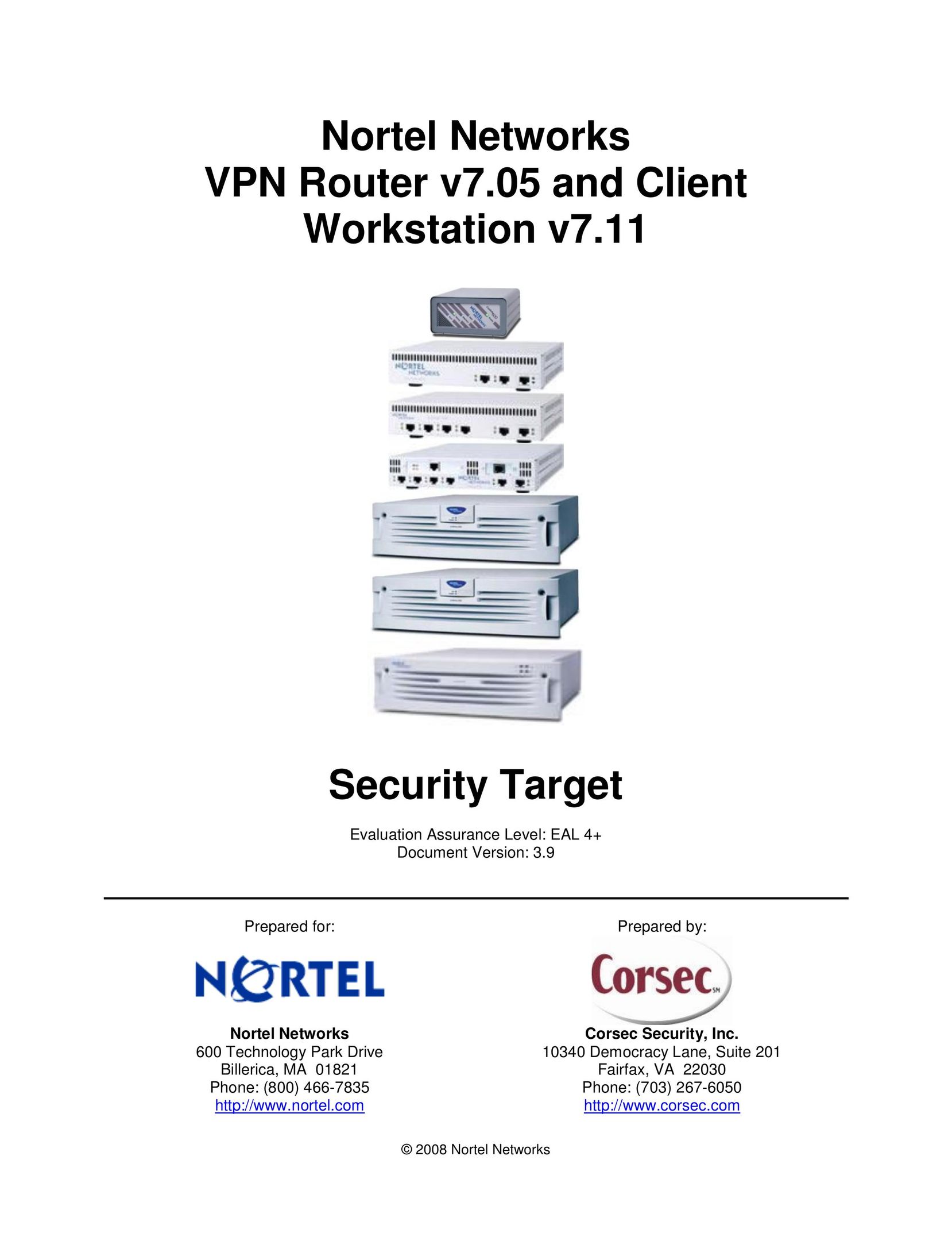 Nortel Networks 7.11 Network Router User Manual