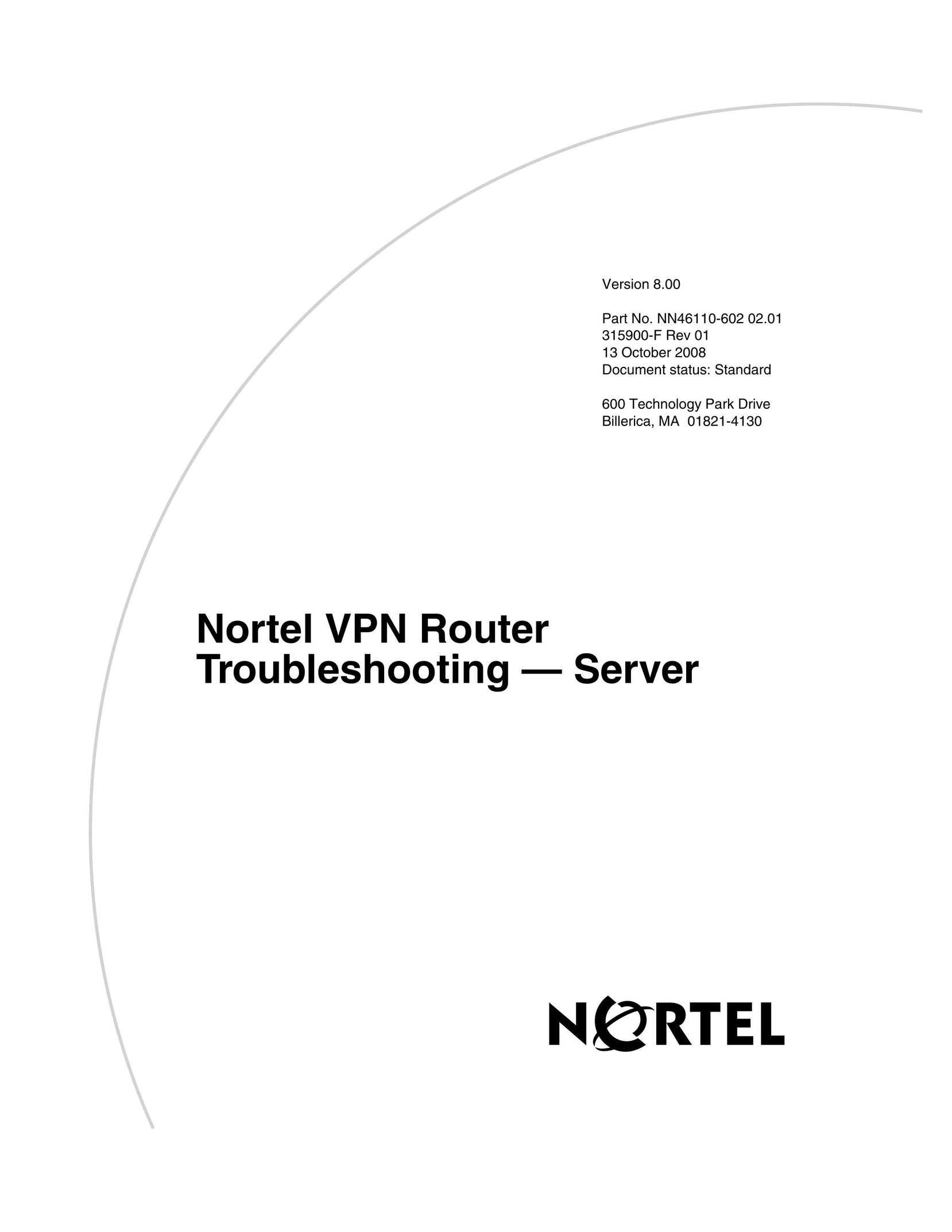 Nortel Networks NN46110-602 02.01 Network Router User Manual