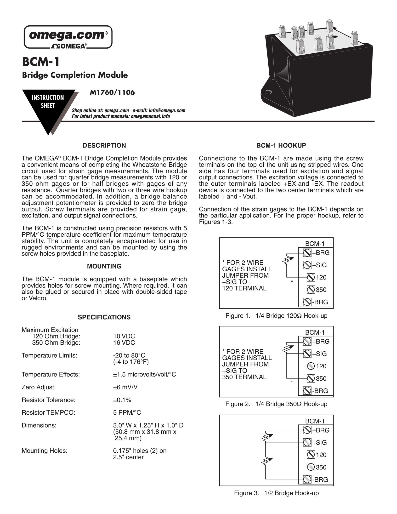 Omega Speaker Systems BCM-1 Network Router User Manual