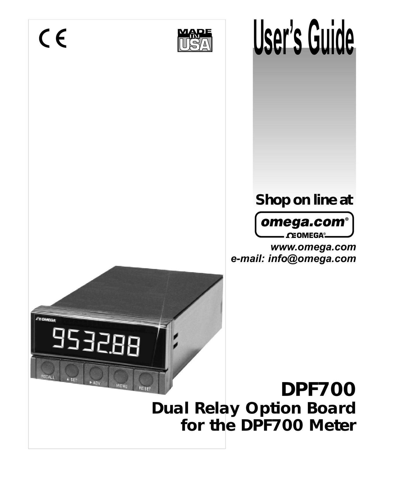 Omega Speaker Systems DPF700 Network Router User Manual