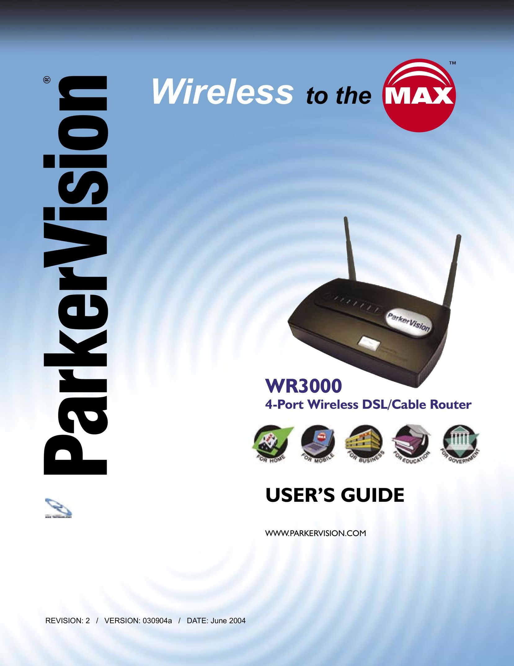 ParkerVision WR3000 Network Router User Manual