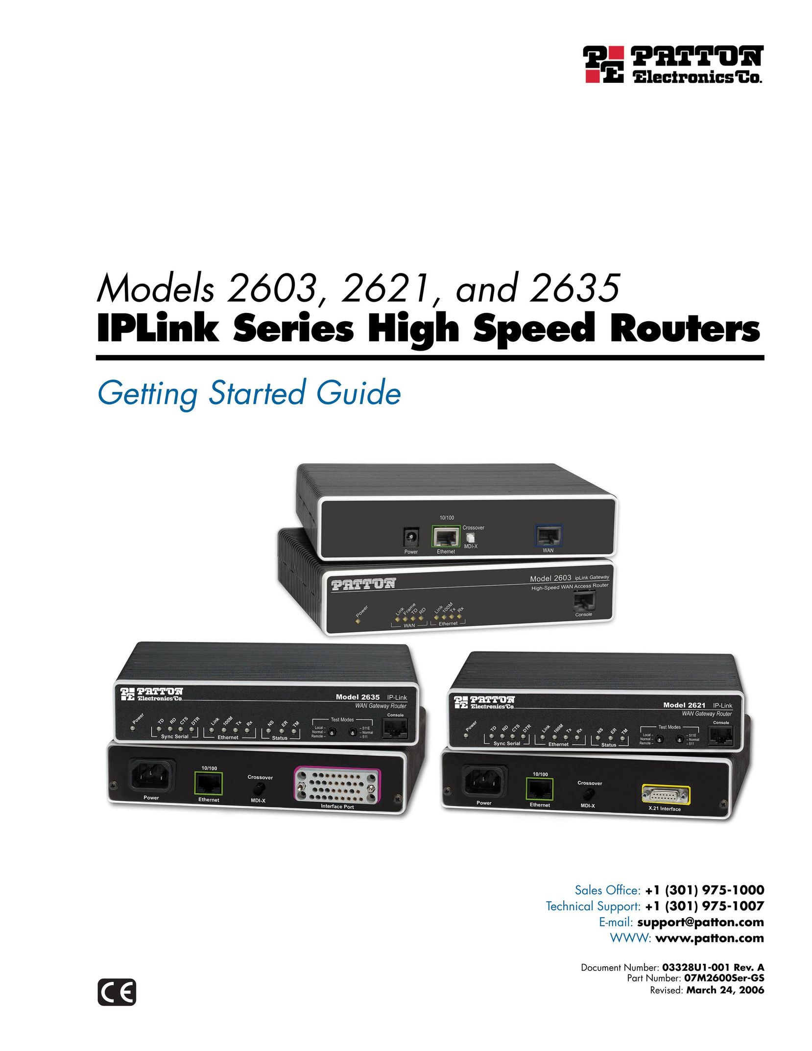 Patton electronic 2635 Network Router User Manual