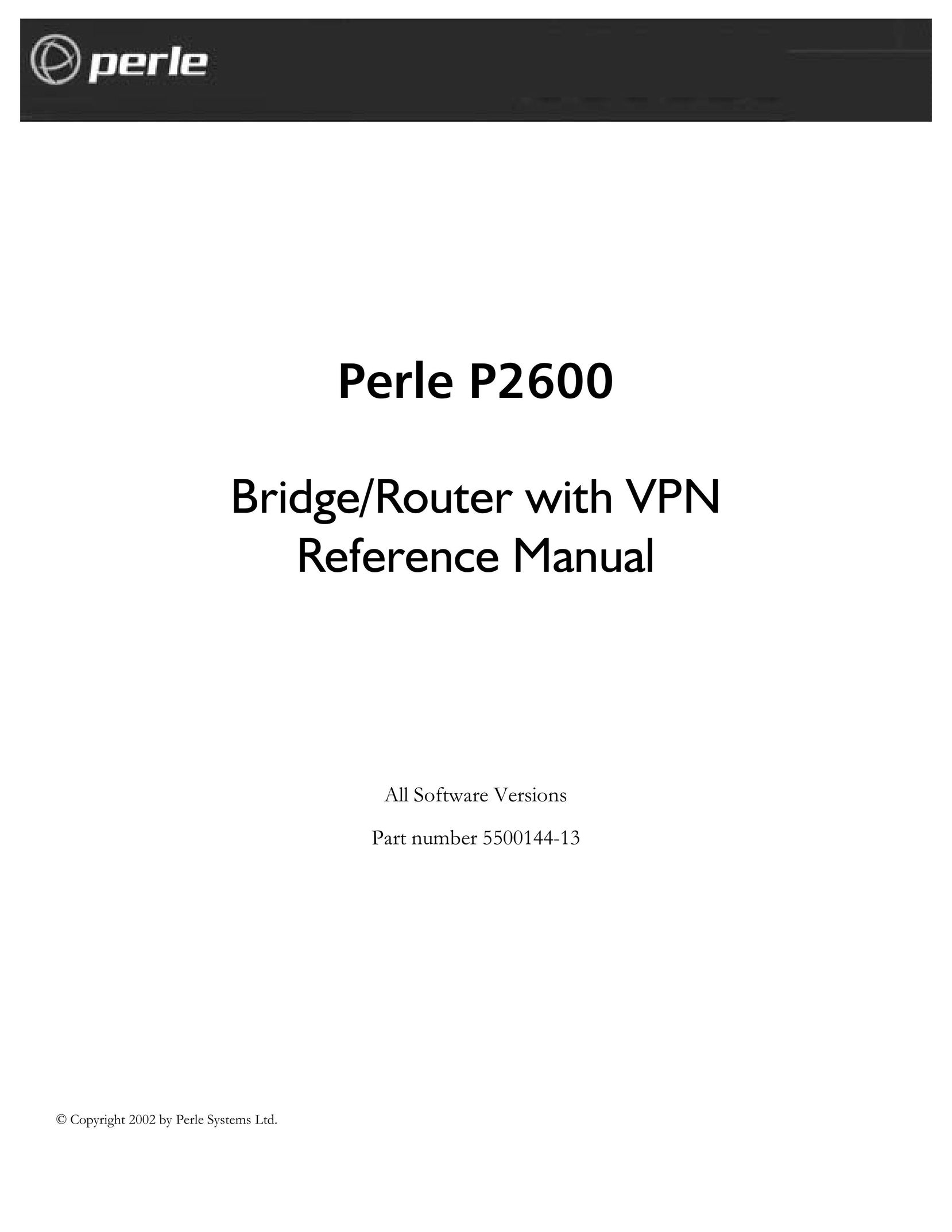 Perle Systems p2600 Network Router User Manual
