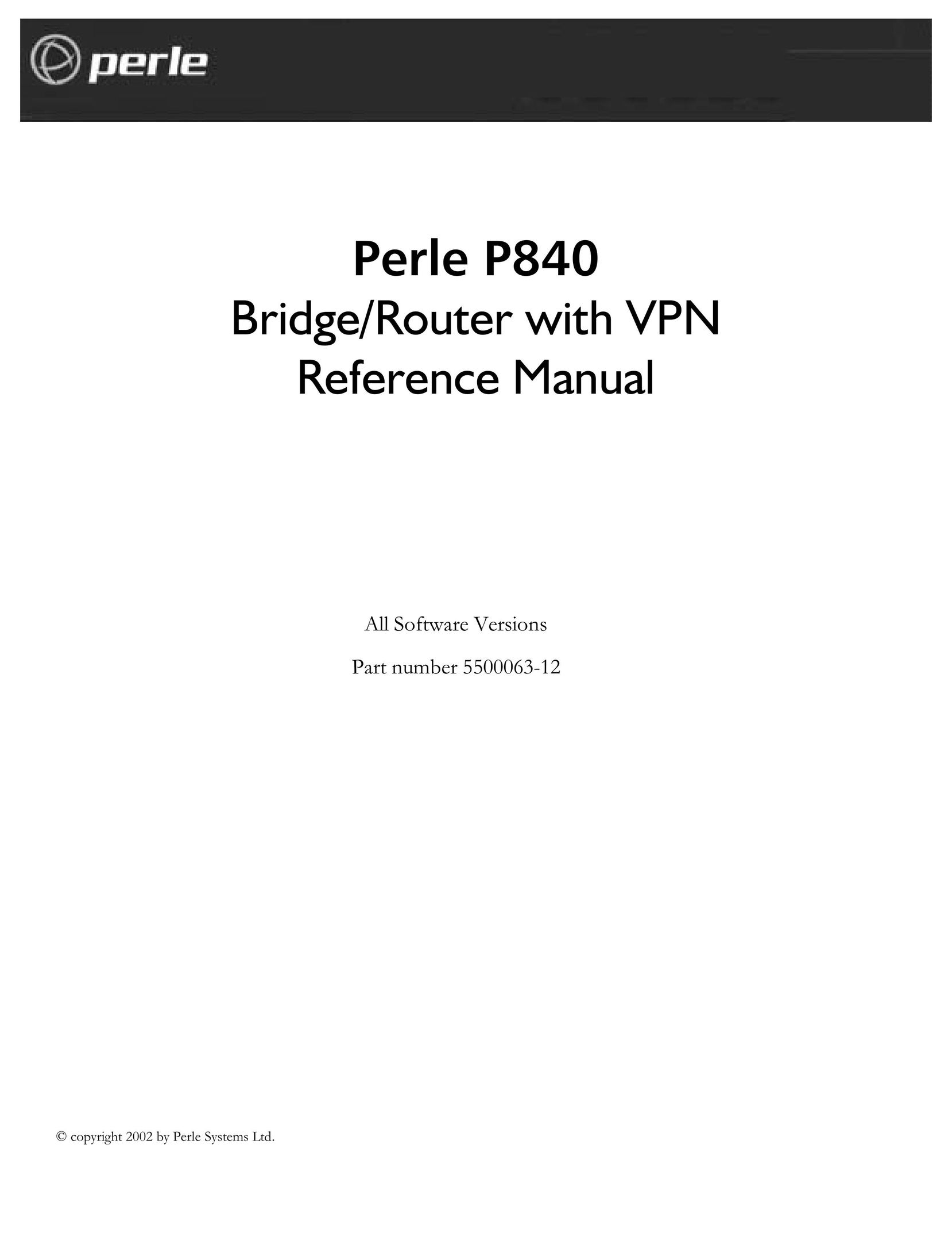 Perle Systems P840 Network Router User Manual