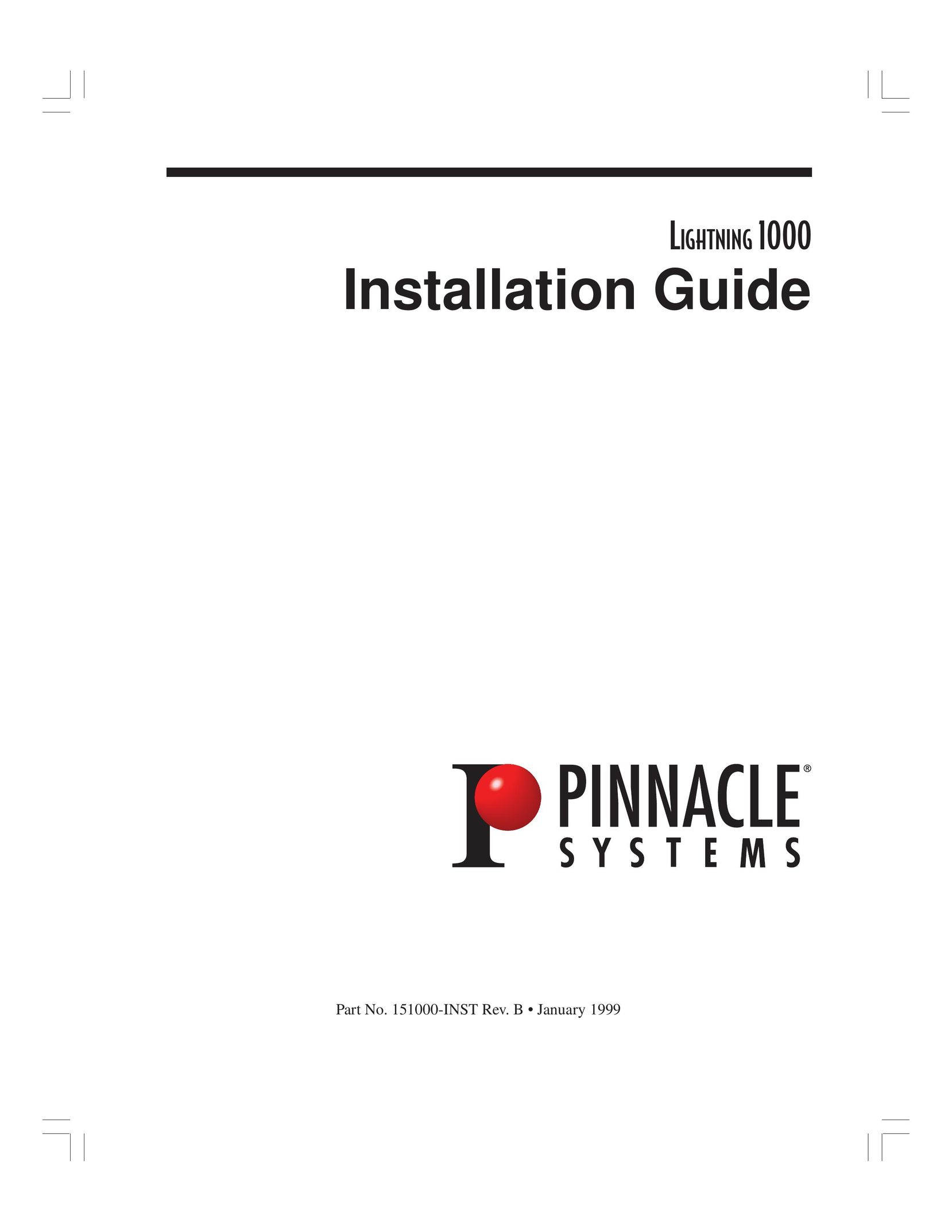 Pinnacle Speakers Lightning 1000 Network Router User Manual
