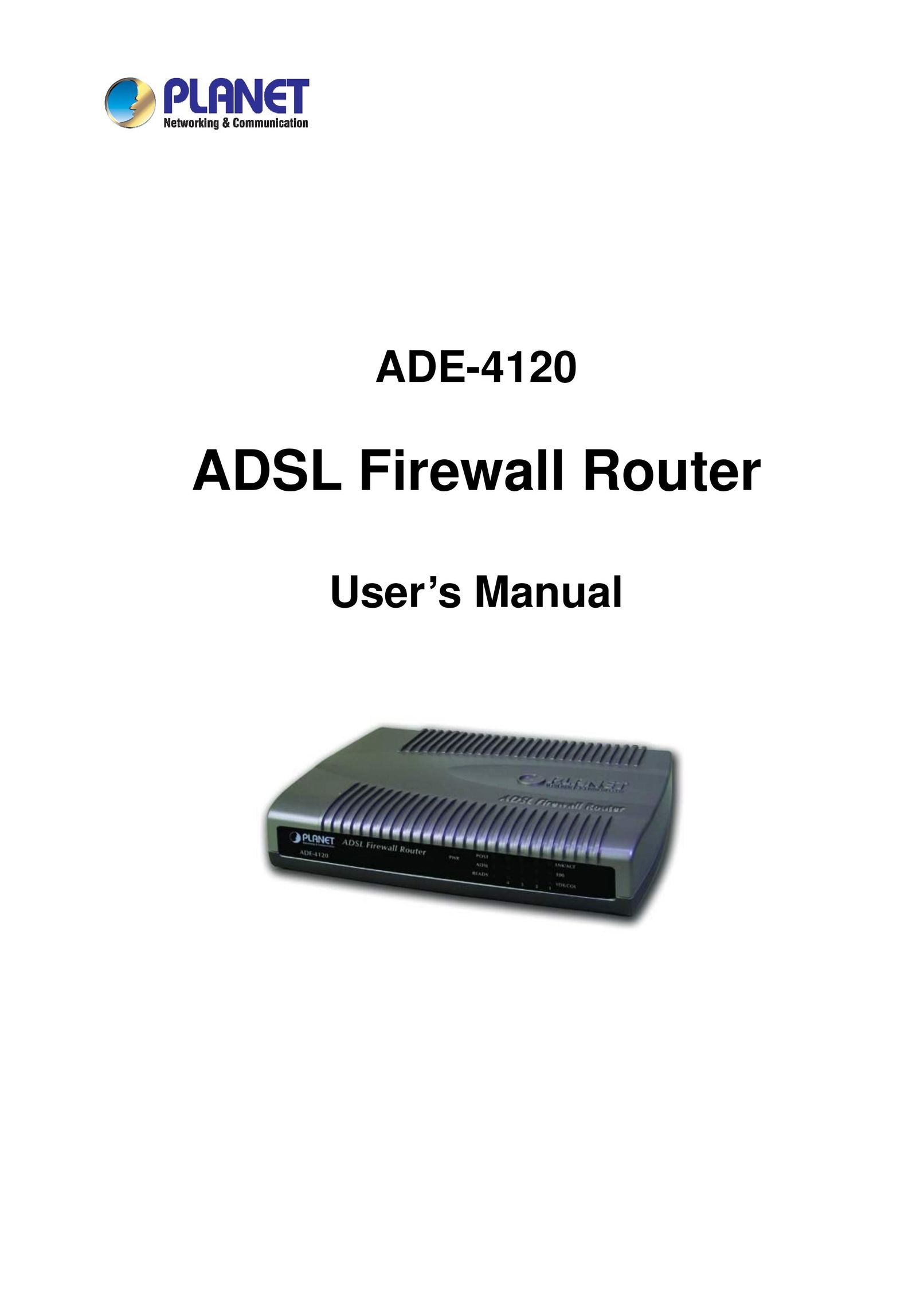 Planet Technology ADE-4120 Network Router User Manual