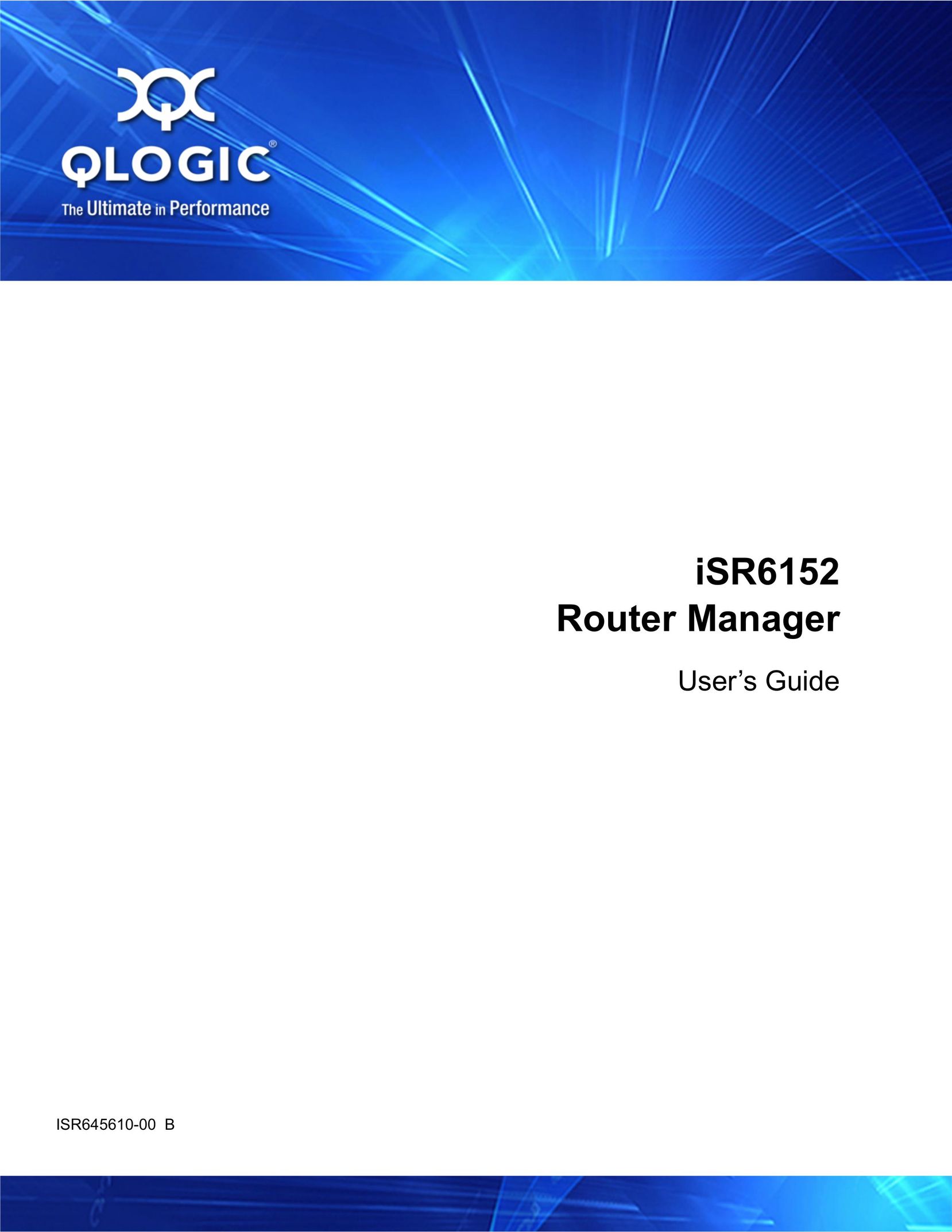 Q-Logic ISR6152 Network Router User Manual