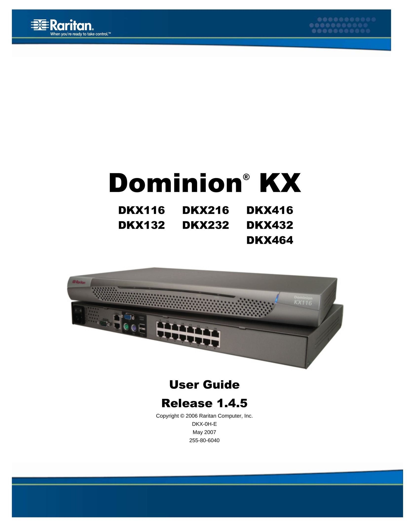 Raritan Computer DKX132 Network Router User Manual