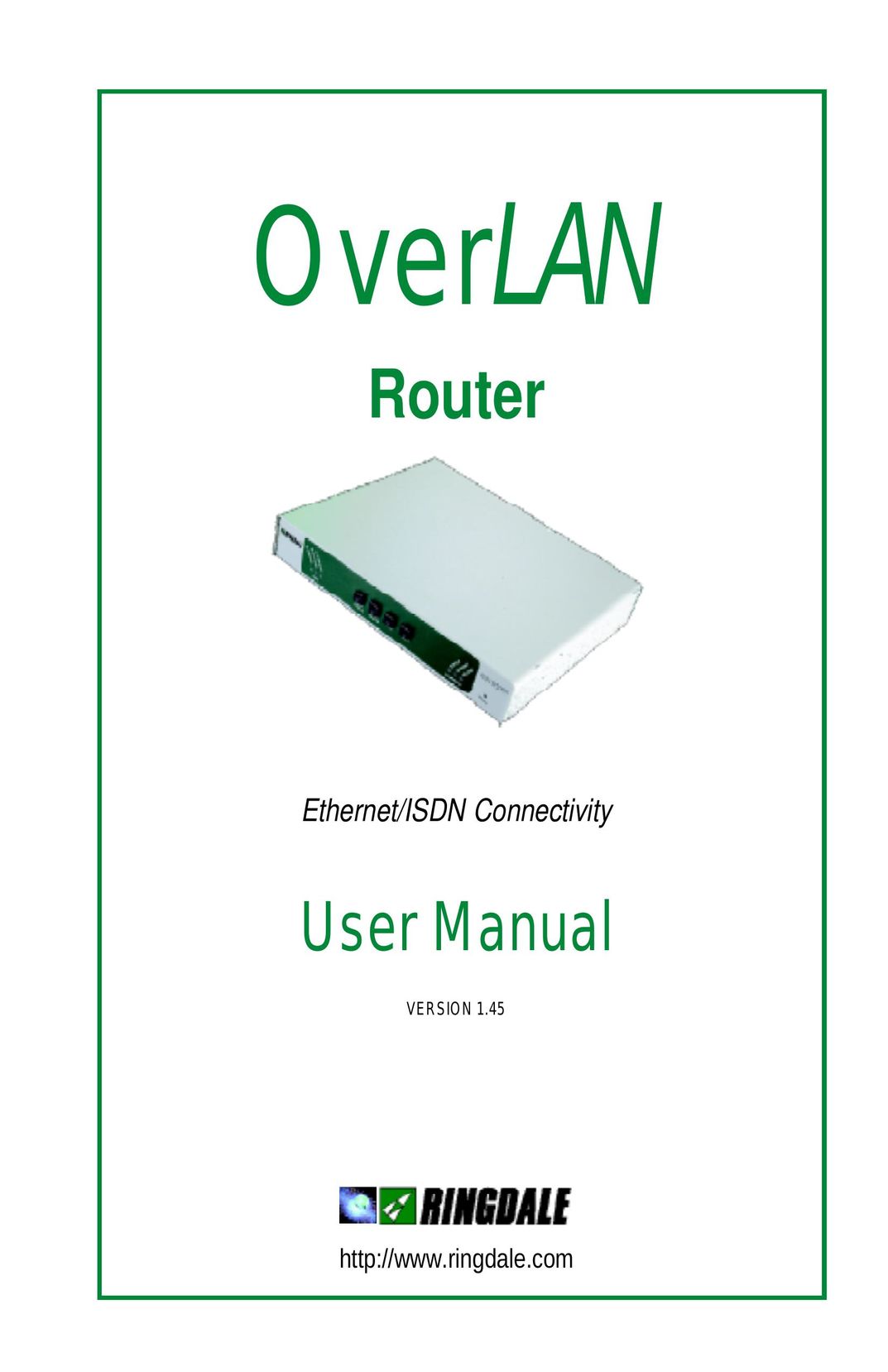 Ringdale ISDN Network Router User Manual