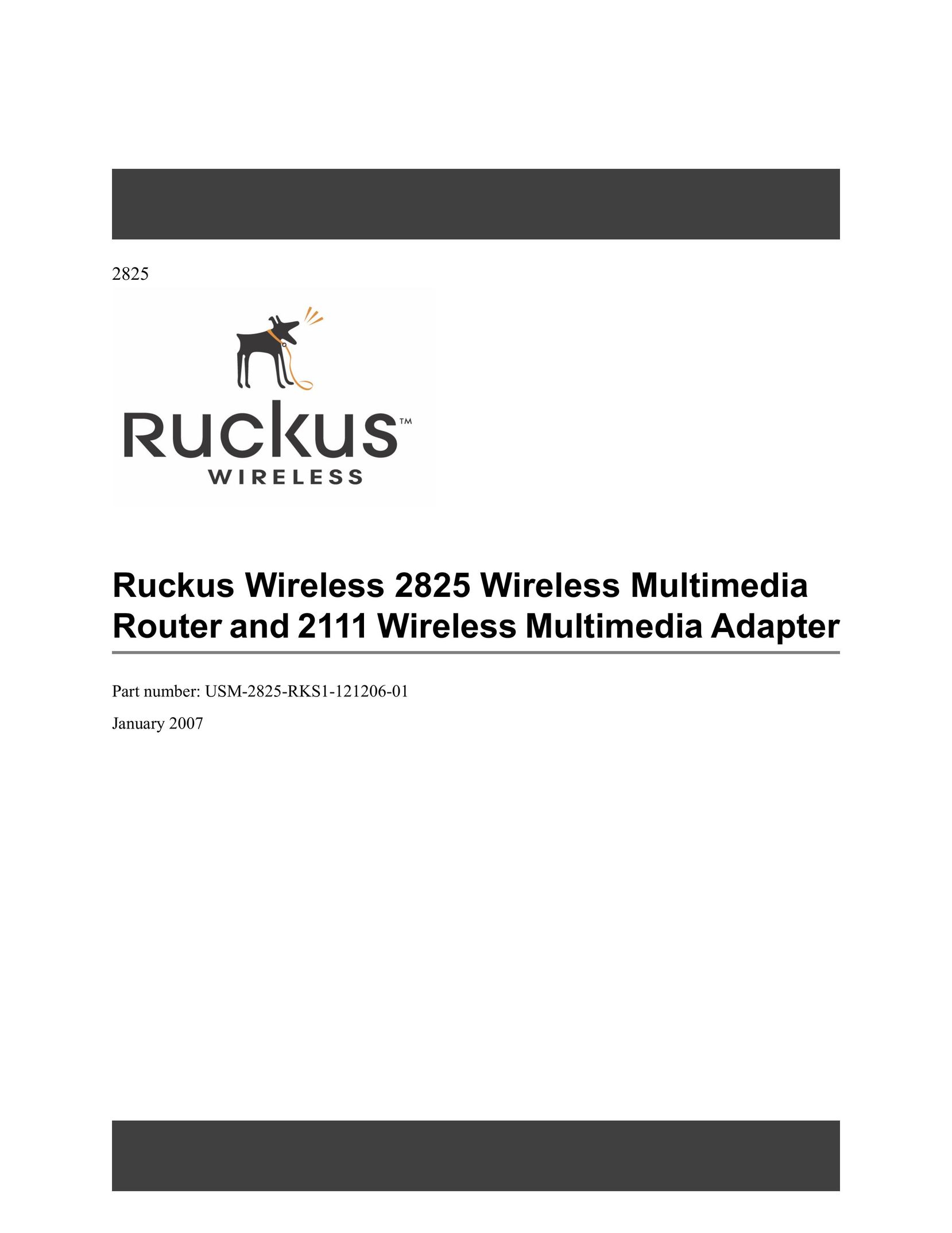 Ruckus Wireless 2825 Network Router User Manual
