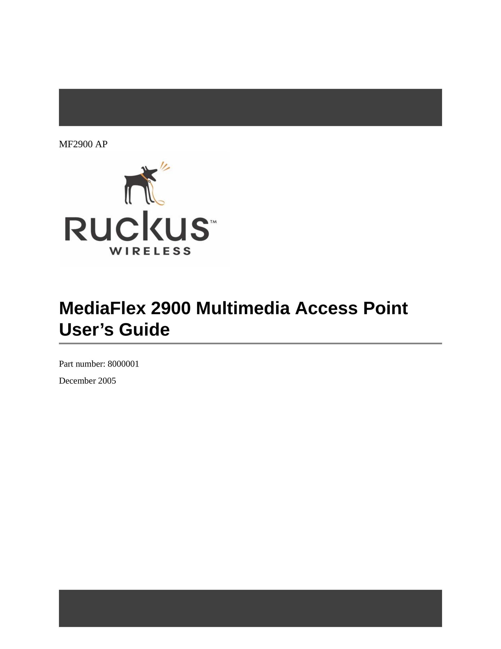 Ruckus Wireless MF2900 Network Router User Manual