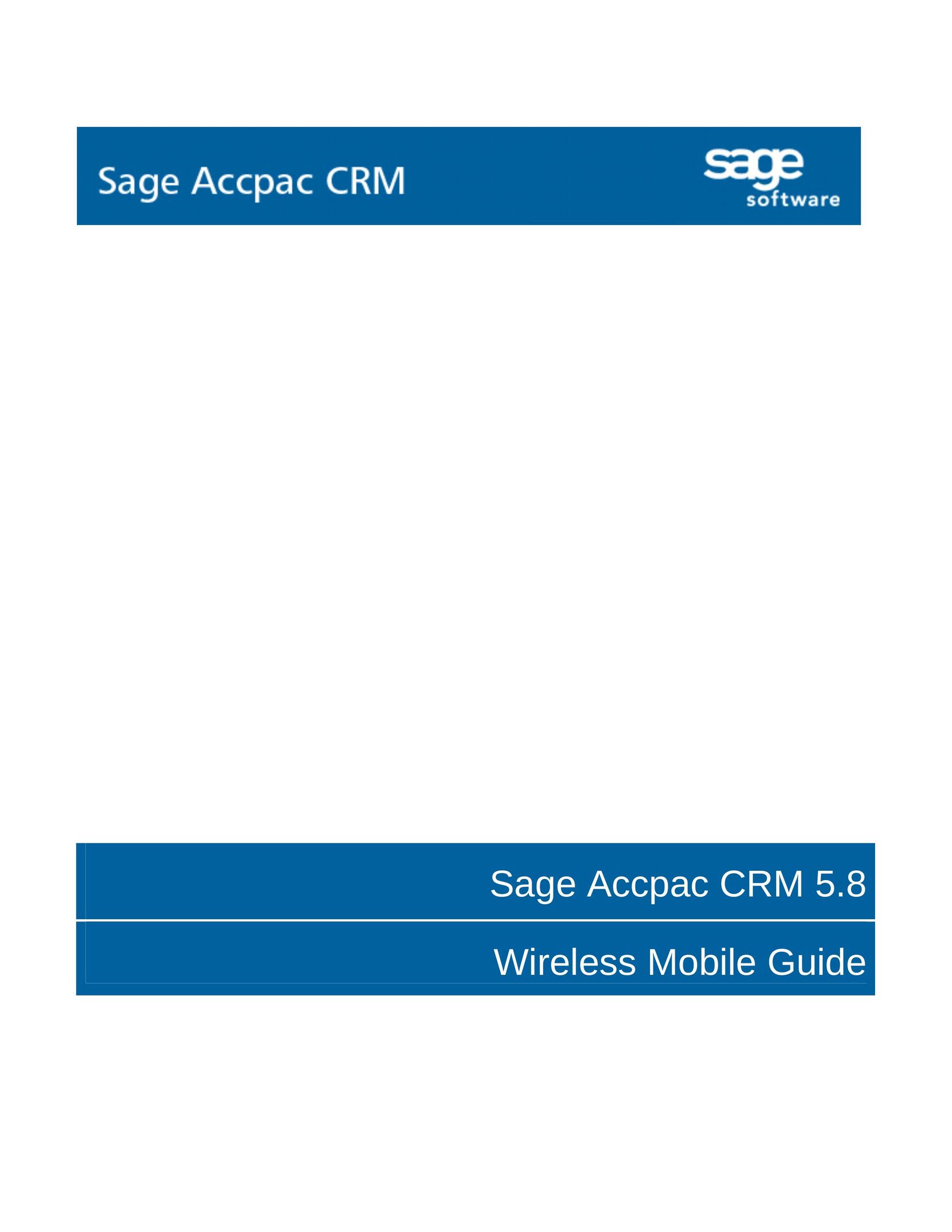 Sage Software 5.8 Network Router User Manual