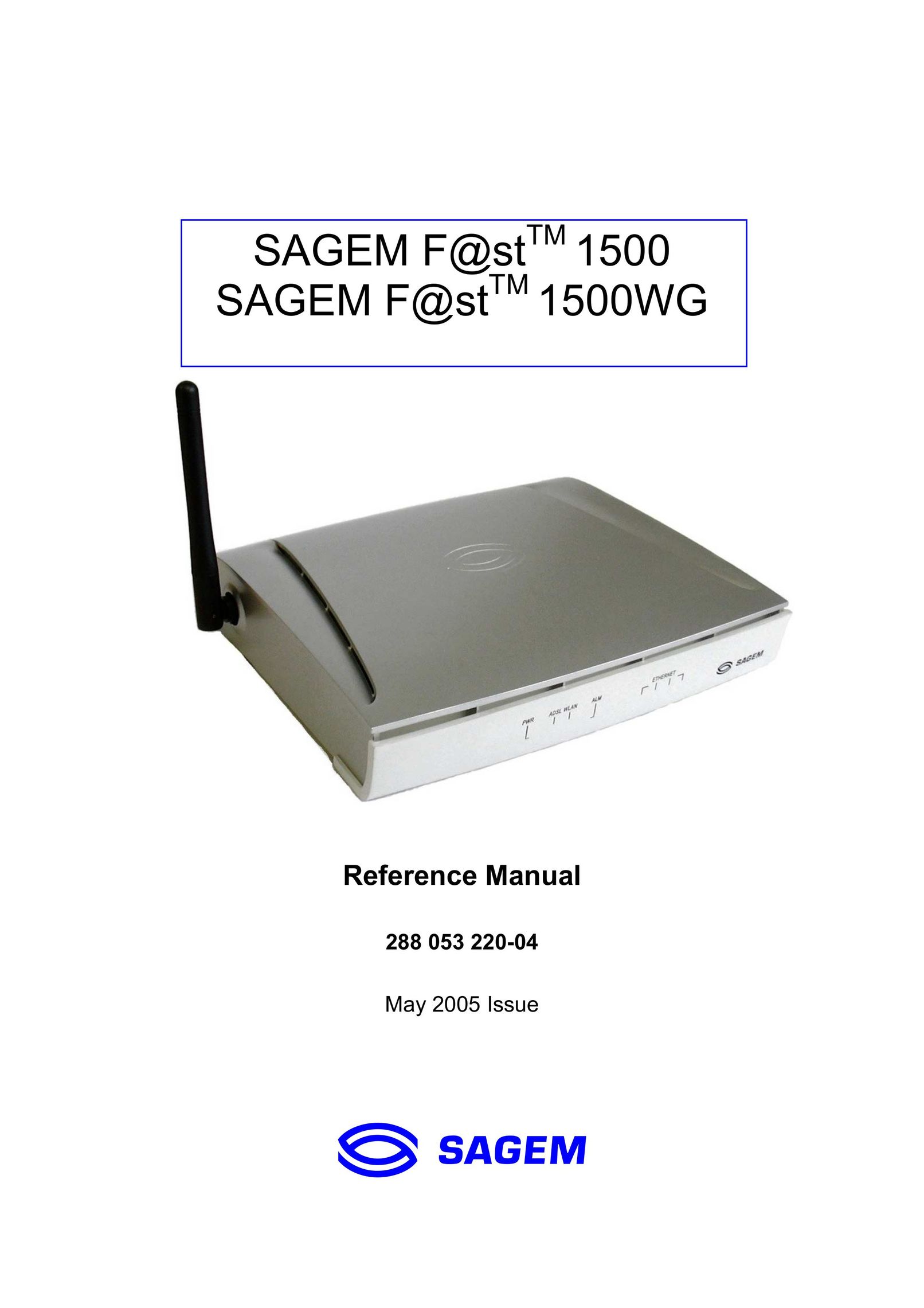 Sagem 1500WG Network Router User Manual
