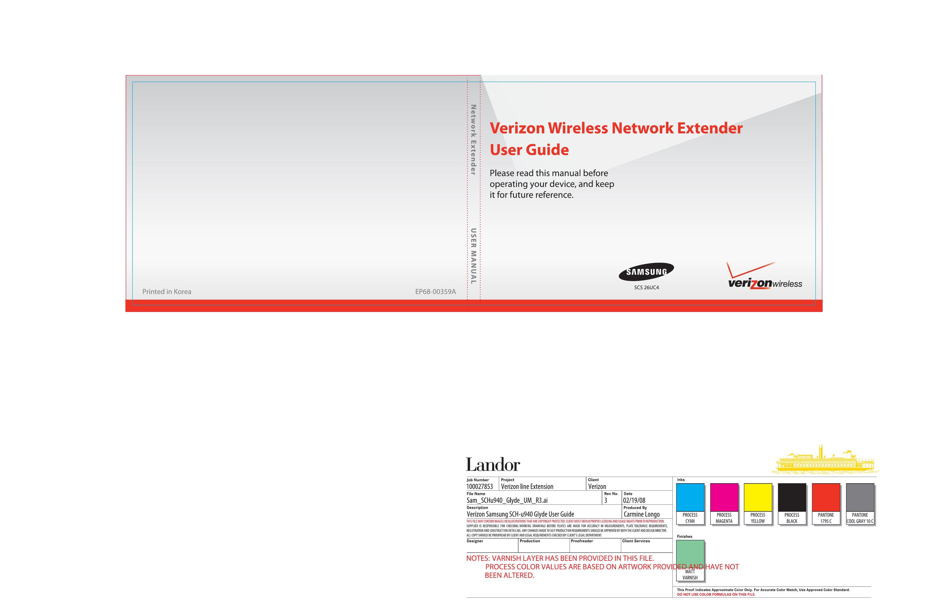 Samsung SCS26UC4 Network Router User Manual