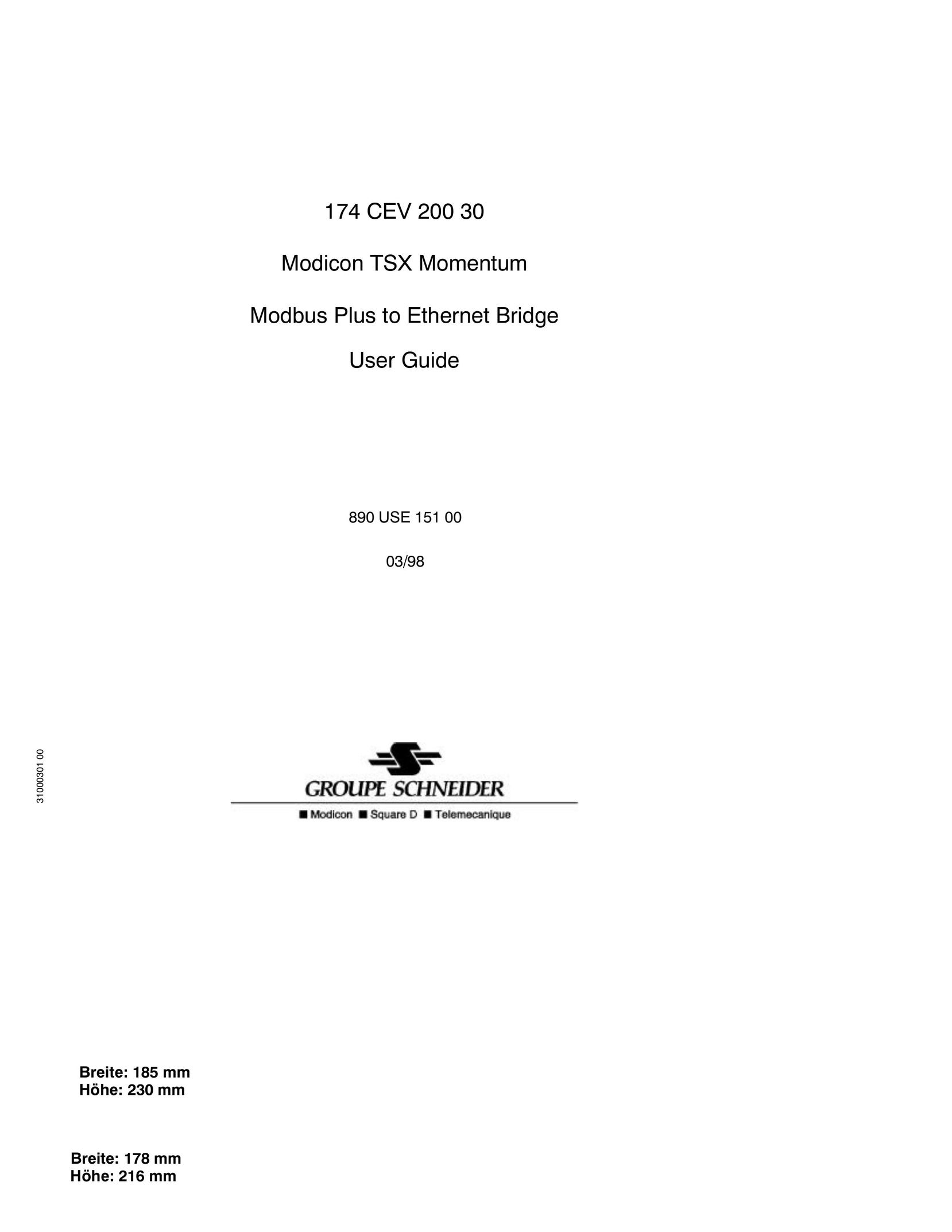 Schneider Electric 174 CEV Network Router User Manual