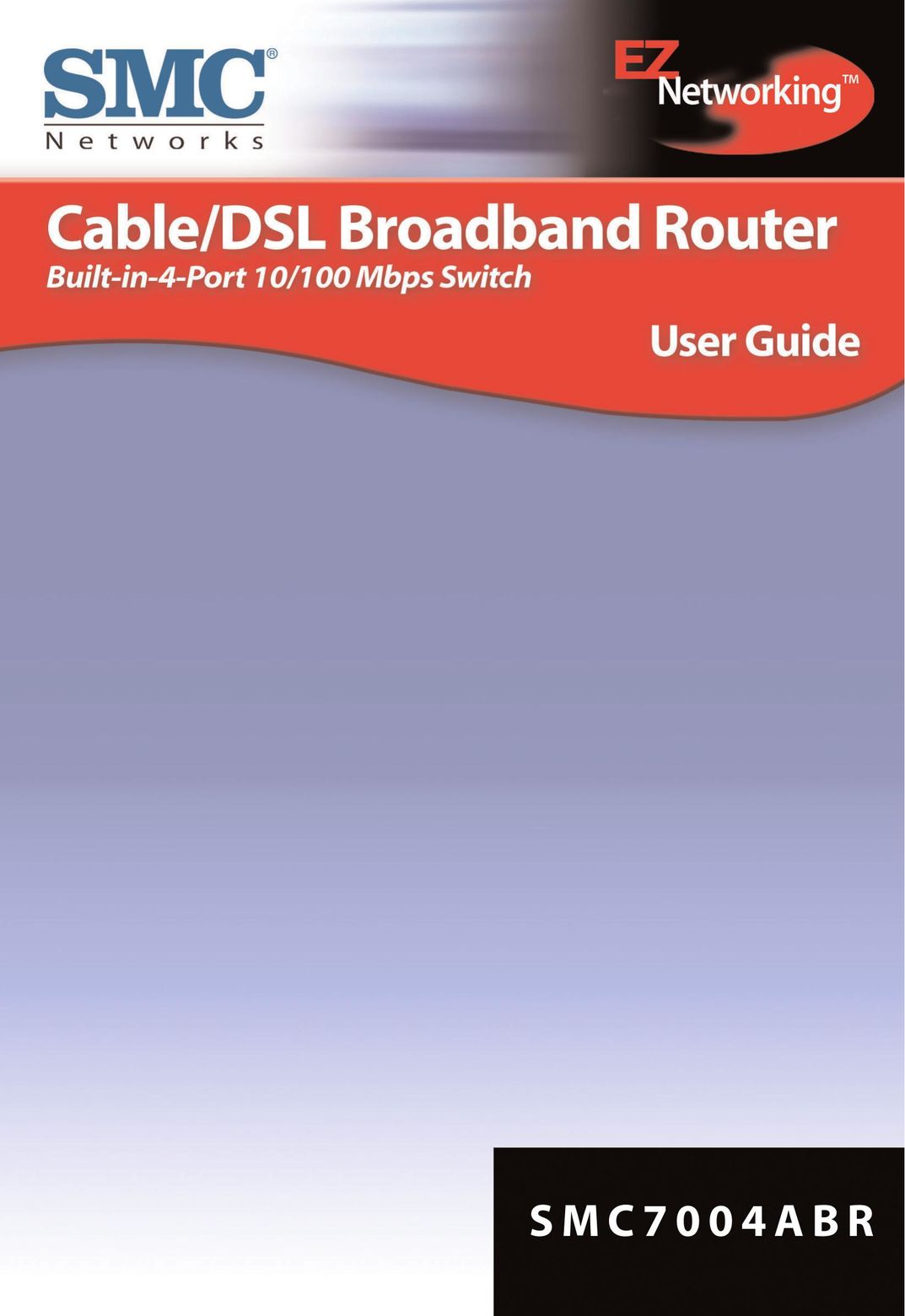 Sharp SMC7004ABR Network Router User Manual