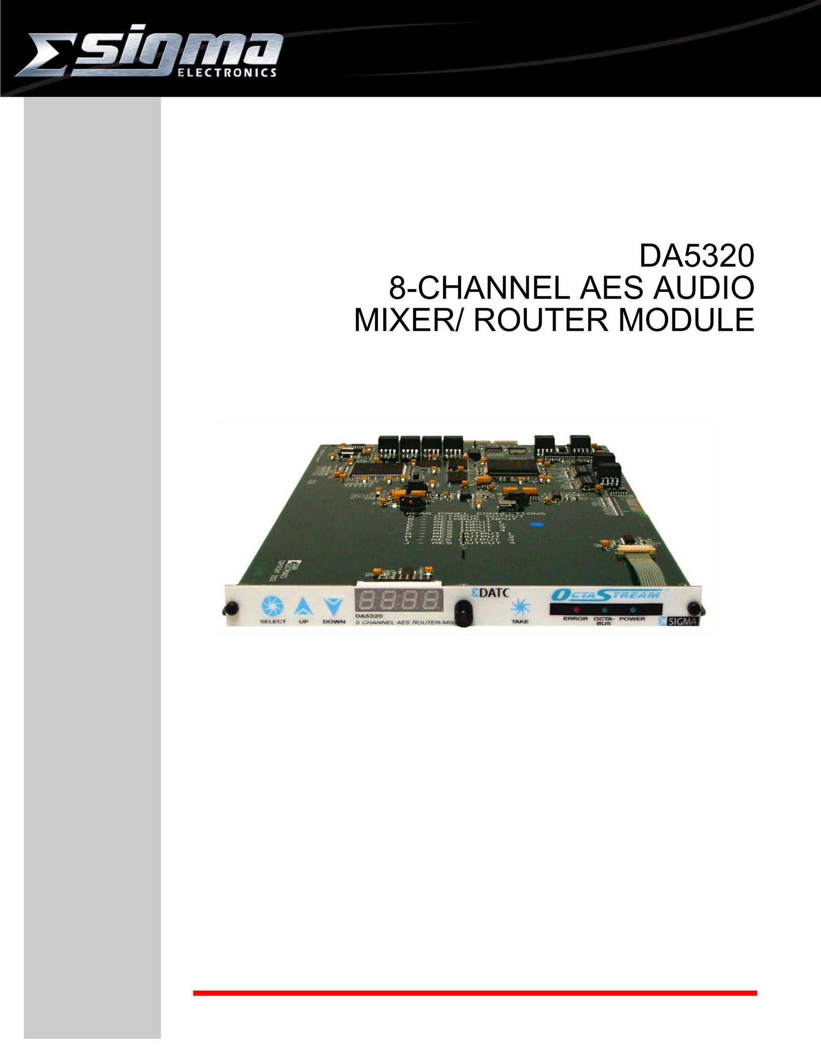Sigma DA5320 Network Router User Manual