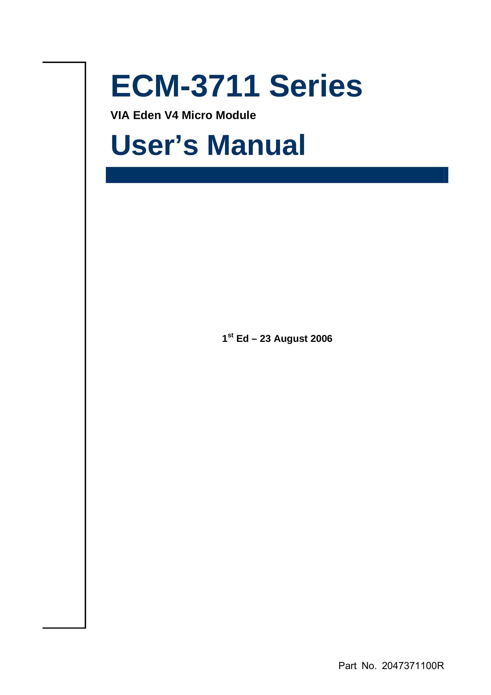 Sony ECM-3711 Network Router User Manual