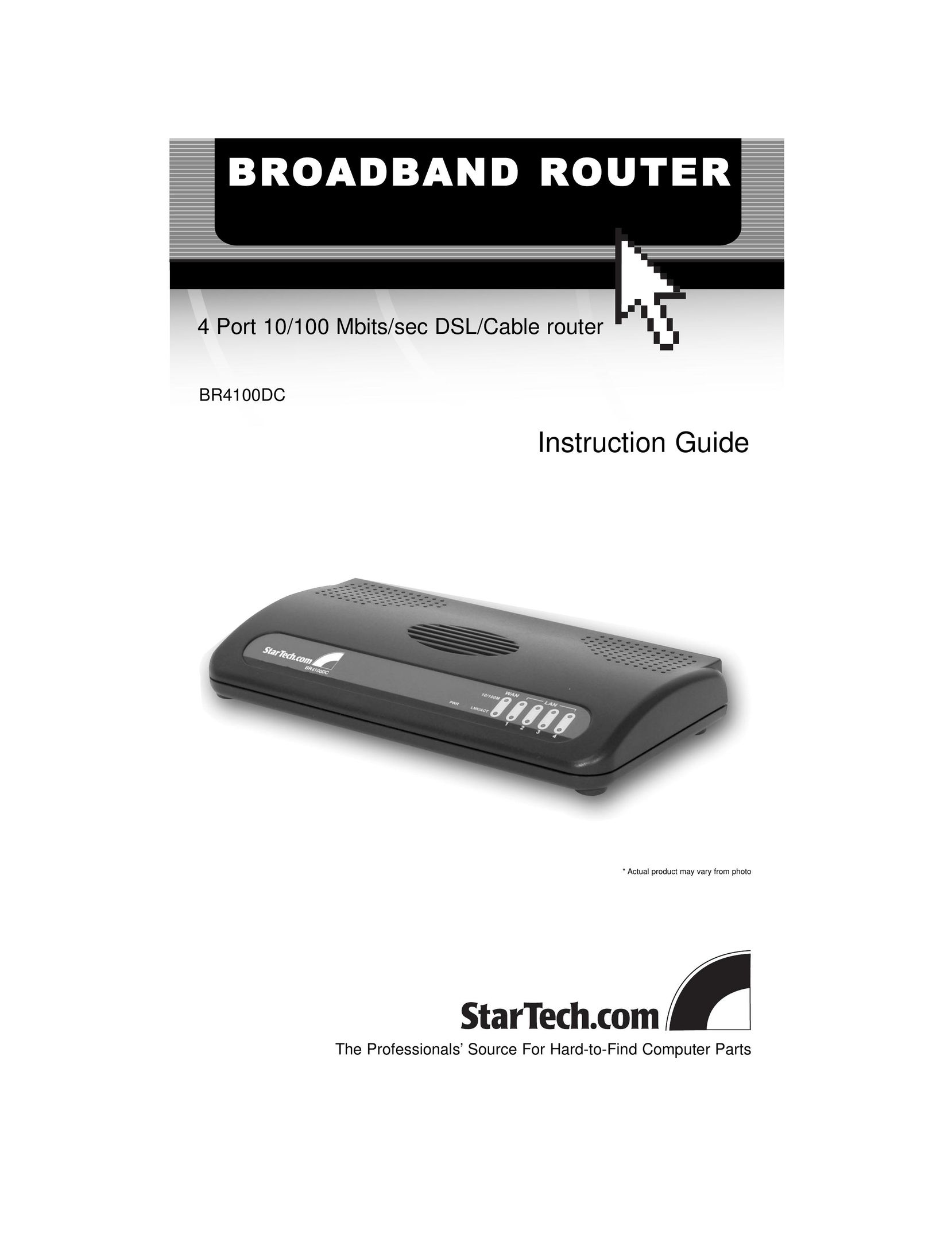 Star Tech Development BR4100DC Network Router User Manual