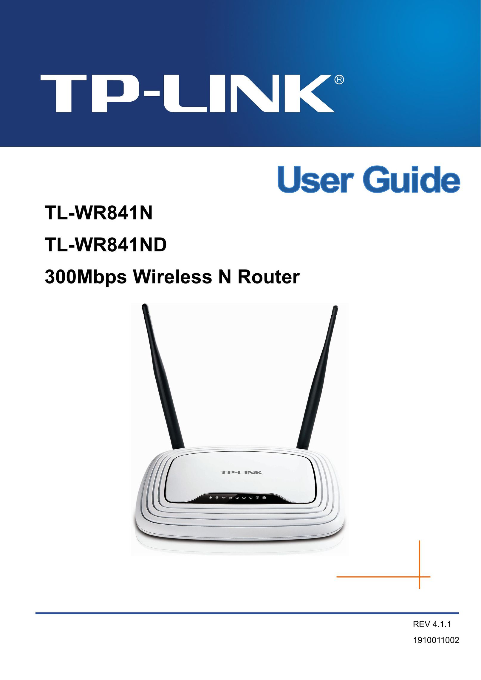 TP-Link 4.1.1 1910011002 Network Router User Manual