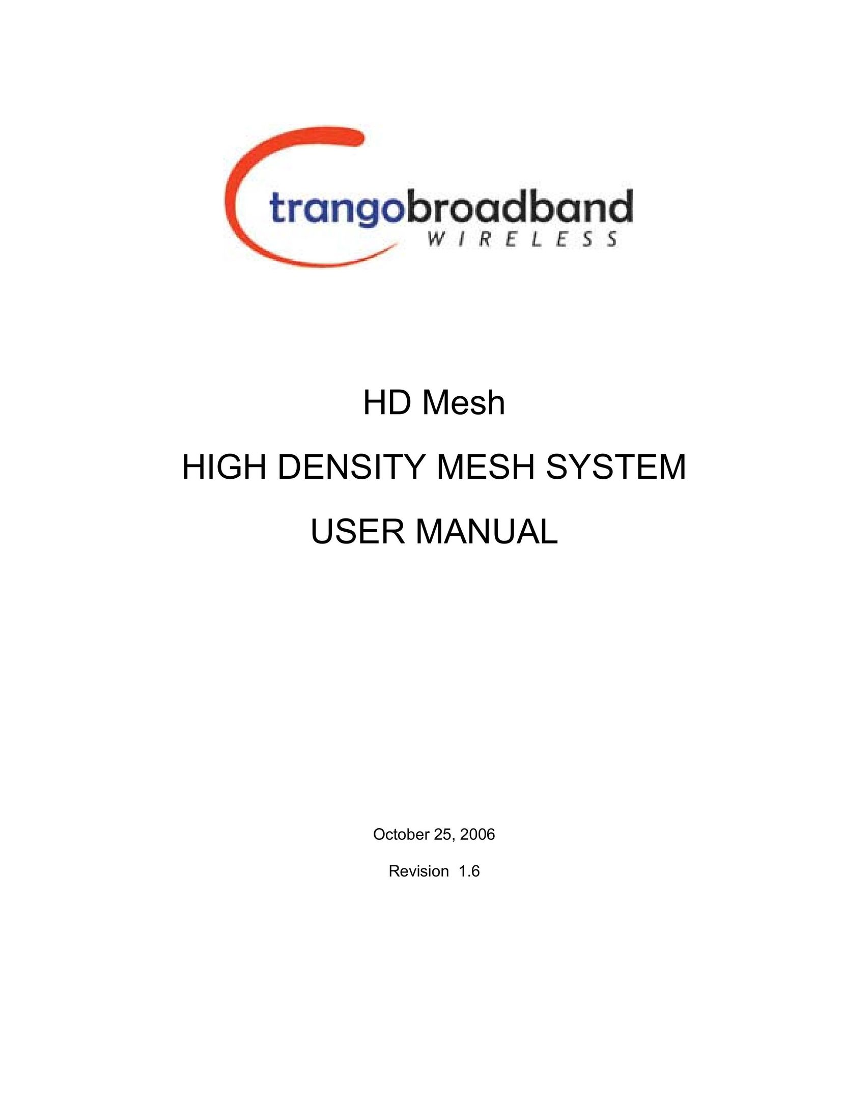 Trango Broadband High Density Mesh System Network Router User Manual