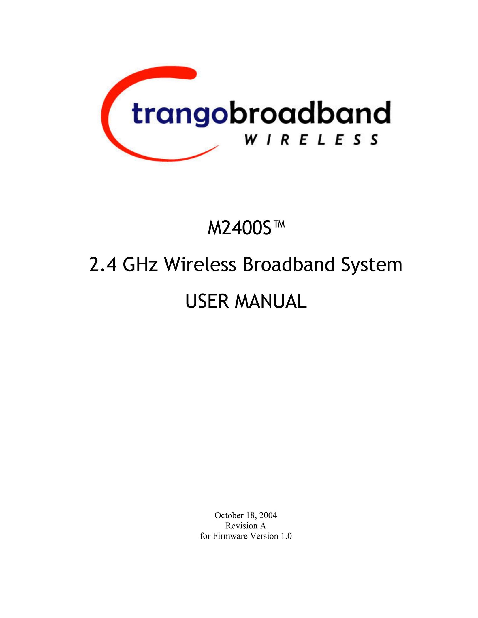 Trango Broadband M2400S Network Router User Manual