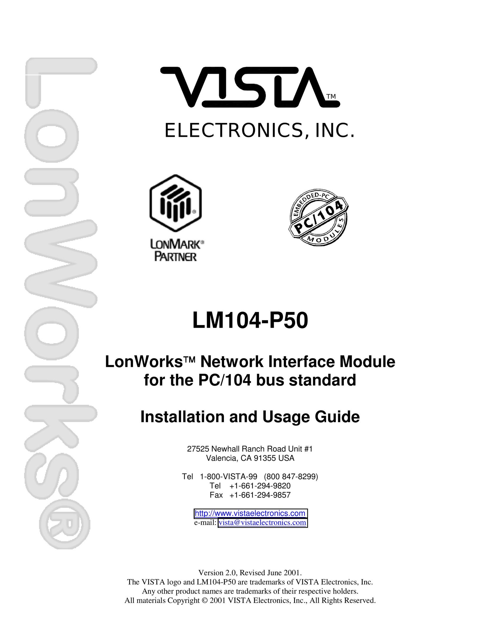 Vista LM104-P50 Network Router User Manual