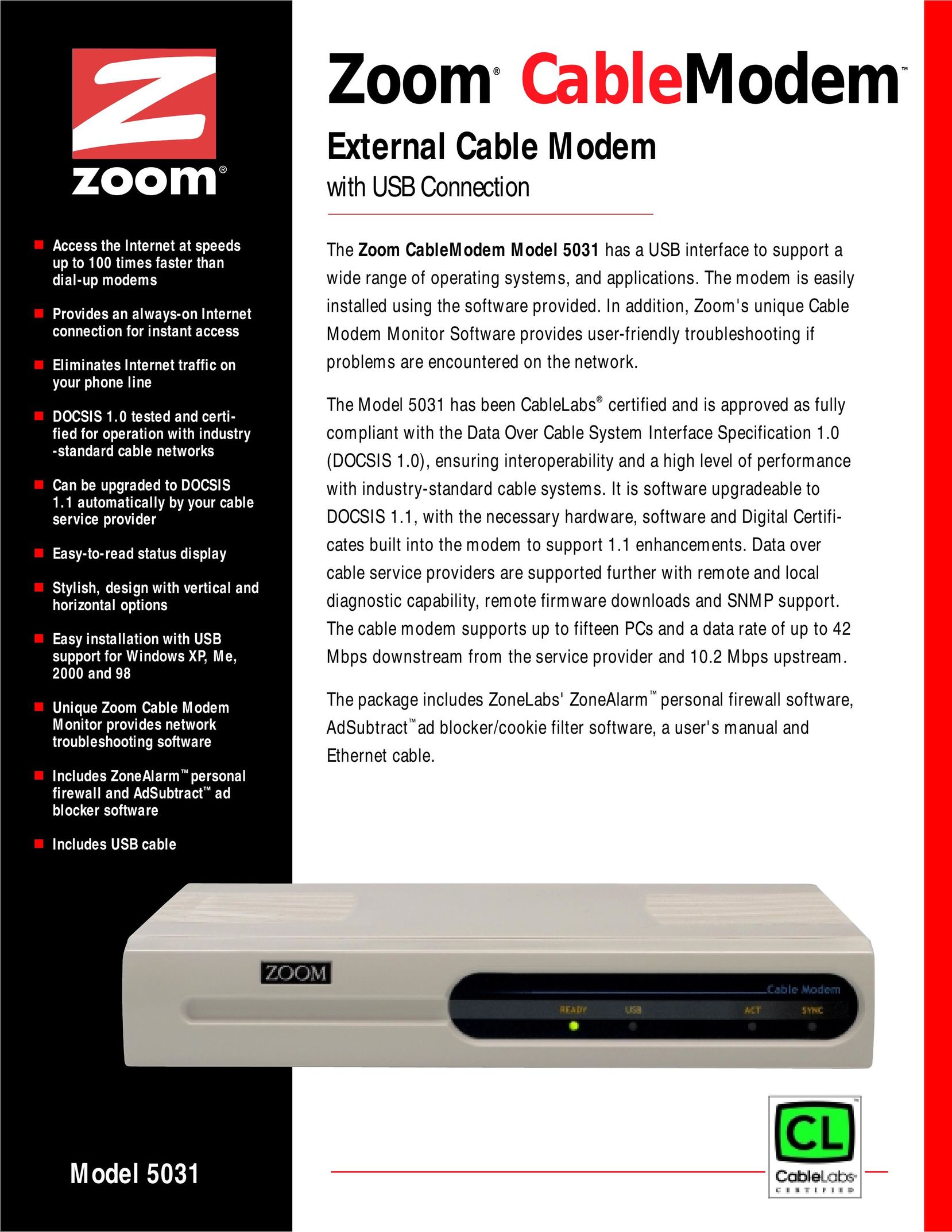 Zoom 5031 Network Router User Manual
