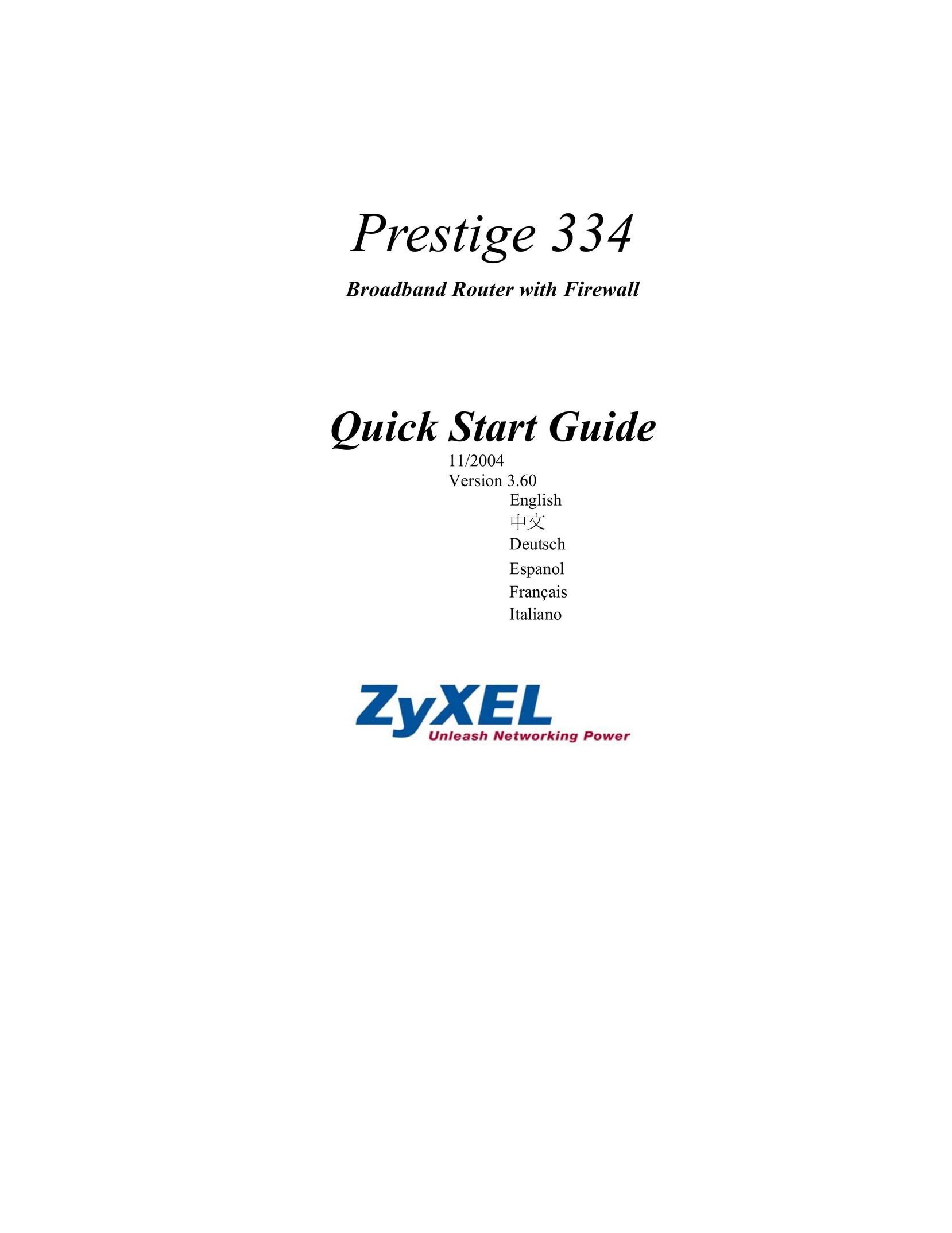 ZyXEL Communications 334 Network Router User Manual