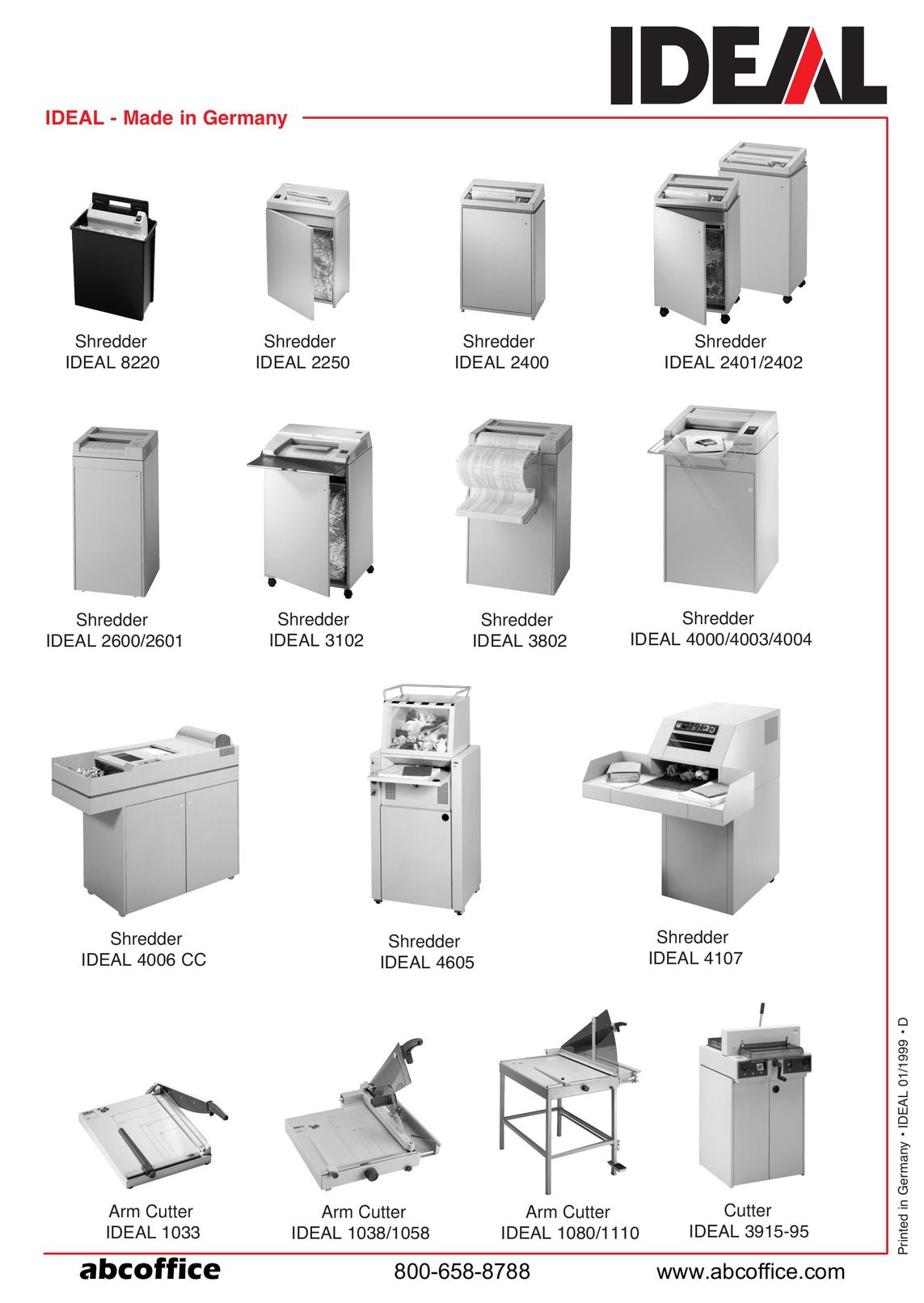 ABC Office 1058 Paper Shredder User Manual