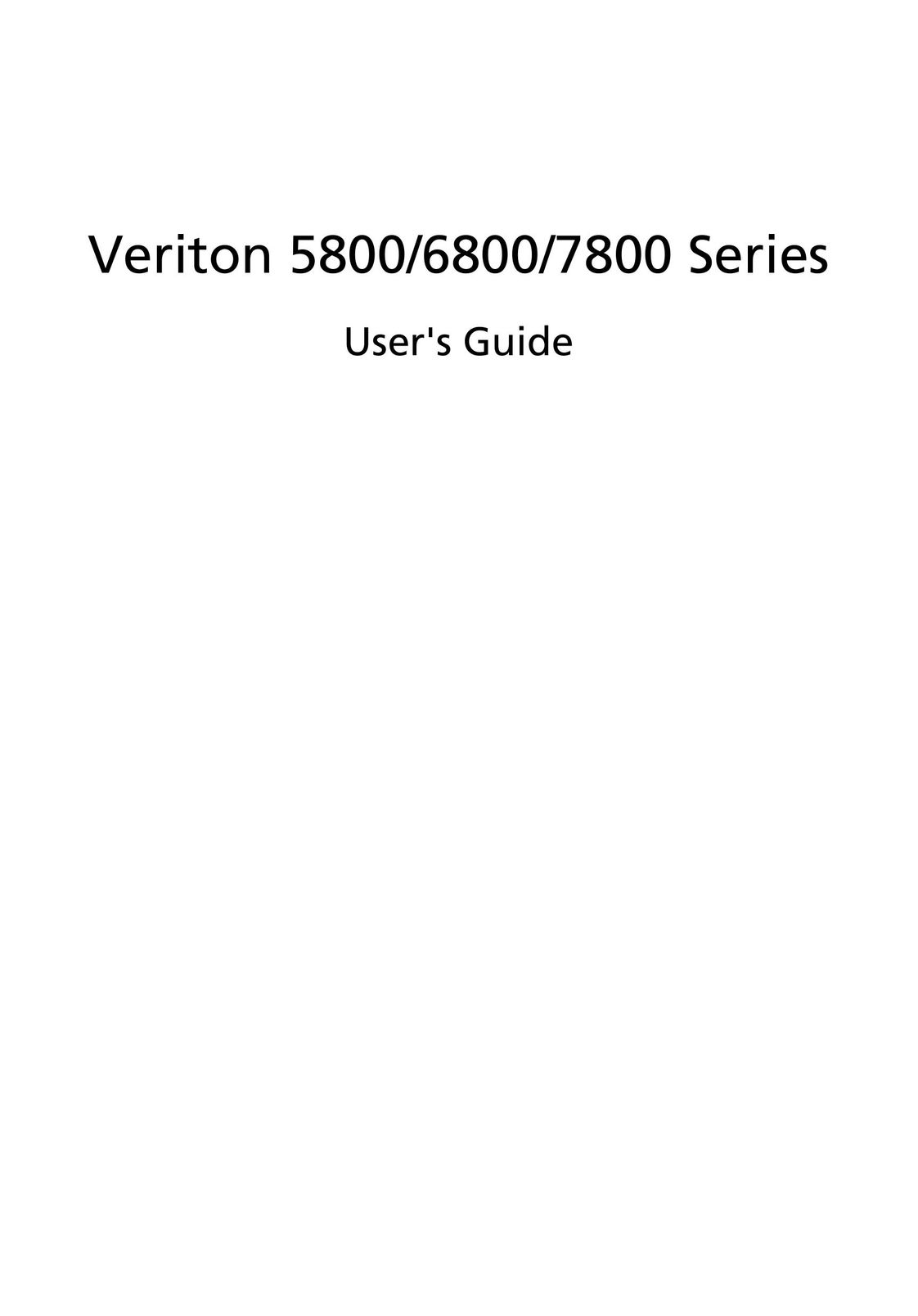 Acer 6800 Personal Computer User Manual