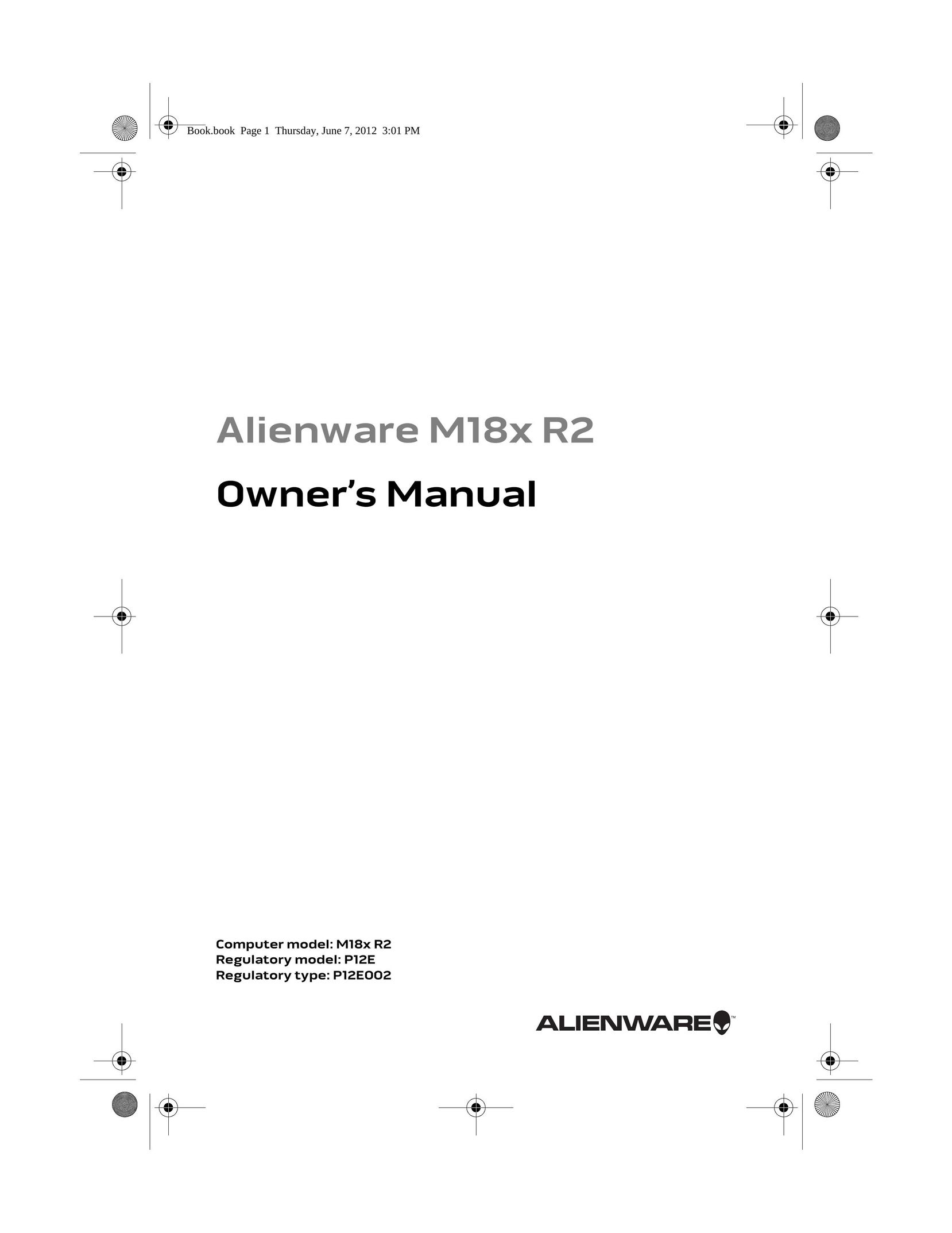 Alienware M18X R2 Personal Computer User Manual