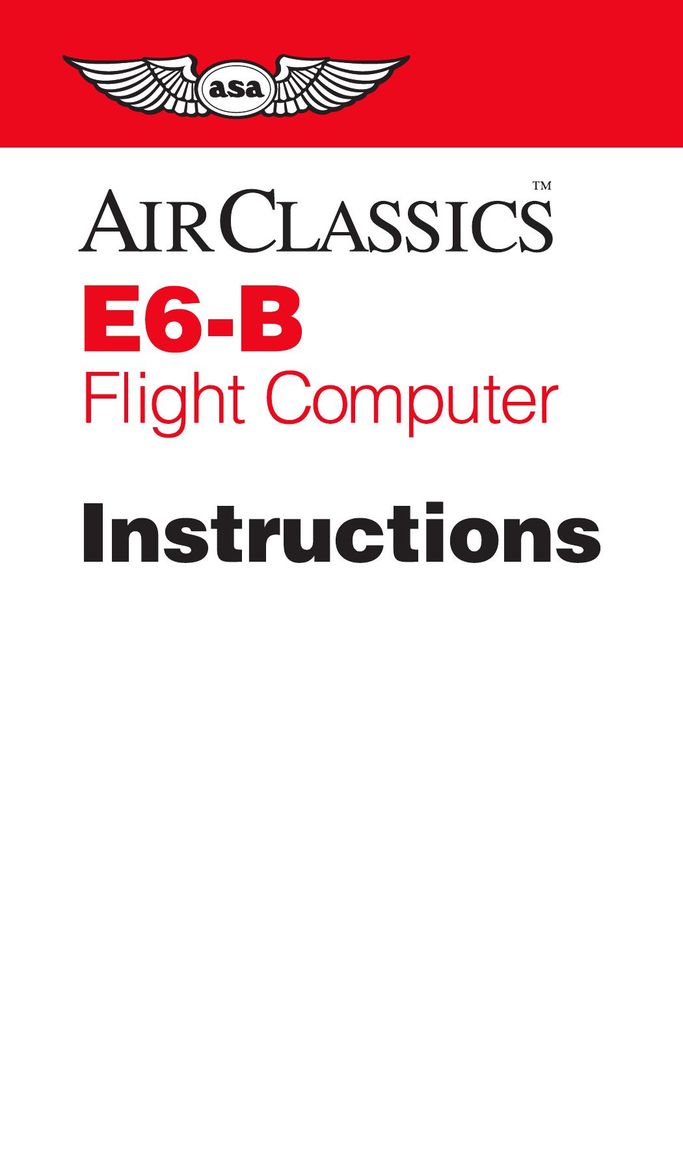 ASA Electronics E6-B Personal Computer User Manual