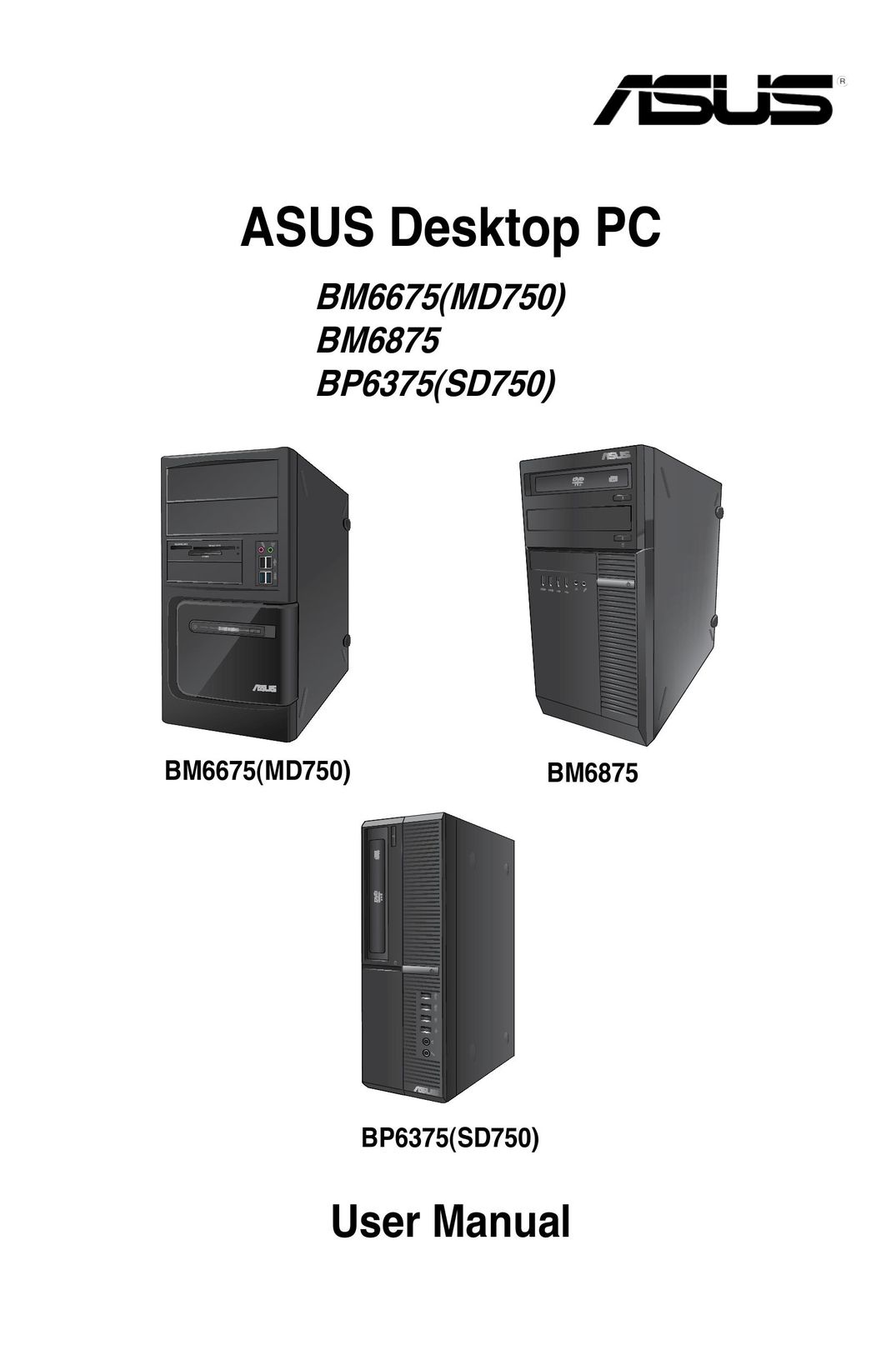 Asus BP6375-SD750 Personal Computer User Manual