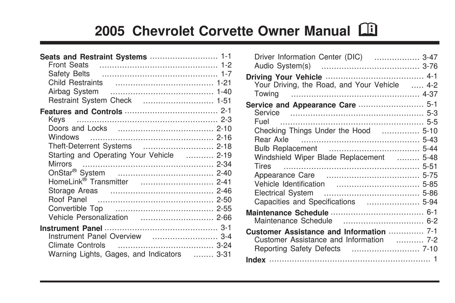 Chevrolet 2005 Personal Computer User Manual