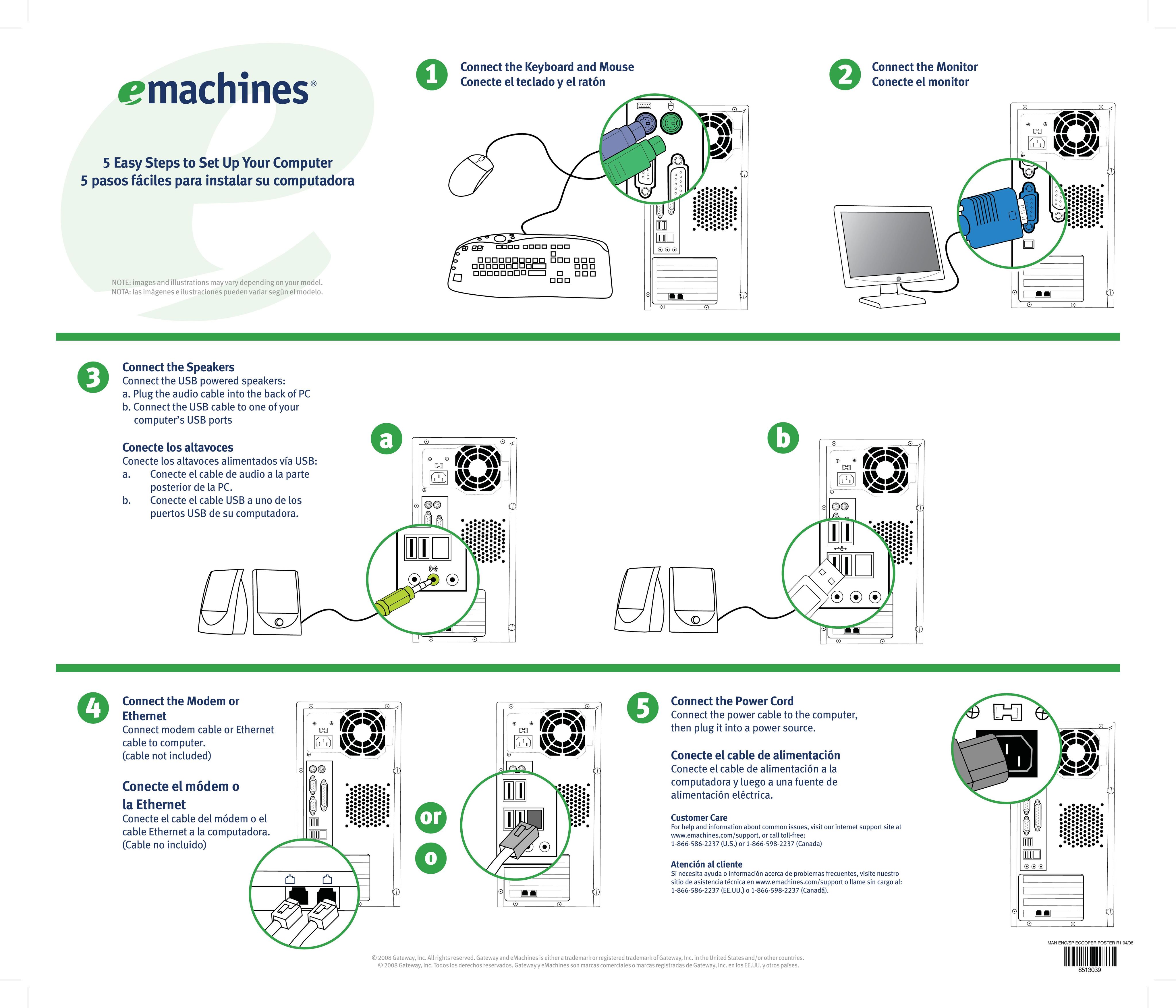 eMachines 8513039 Personal Computer User Manual