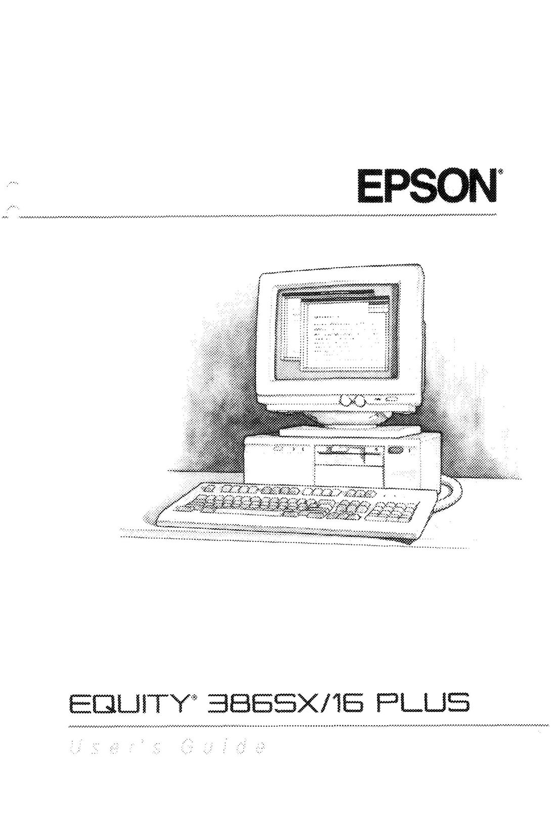 Epson 386SX/16 PLUS Personal Computer User Manual