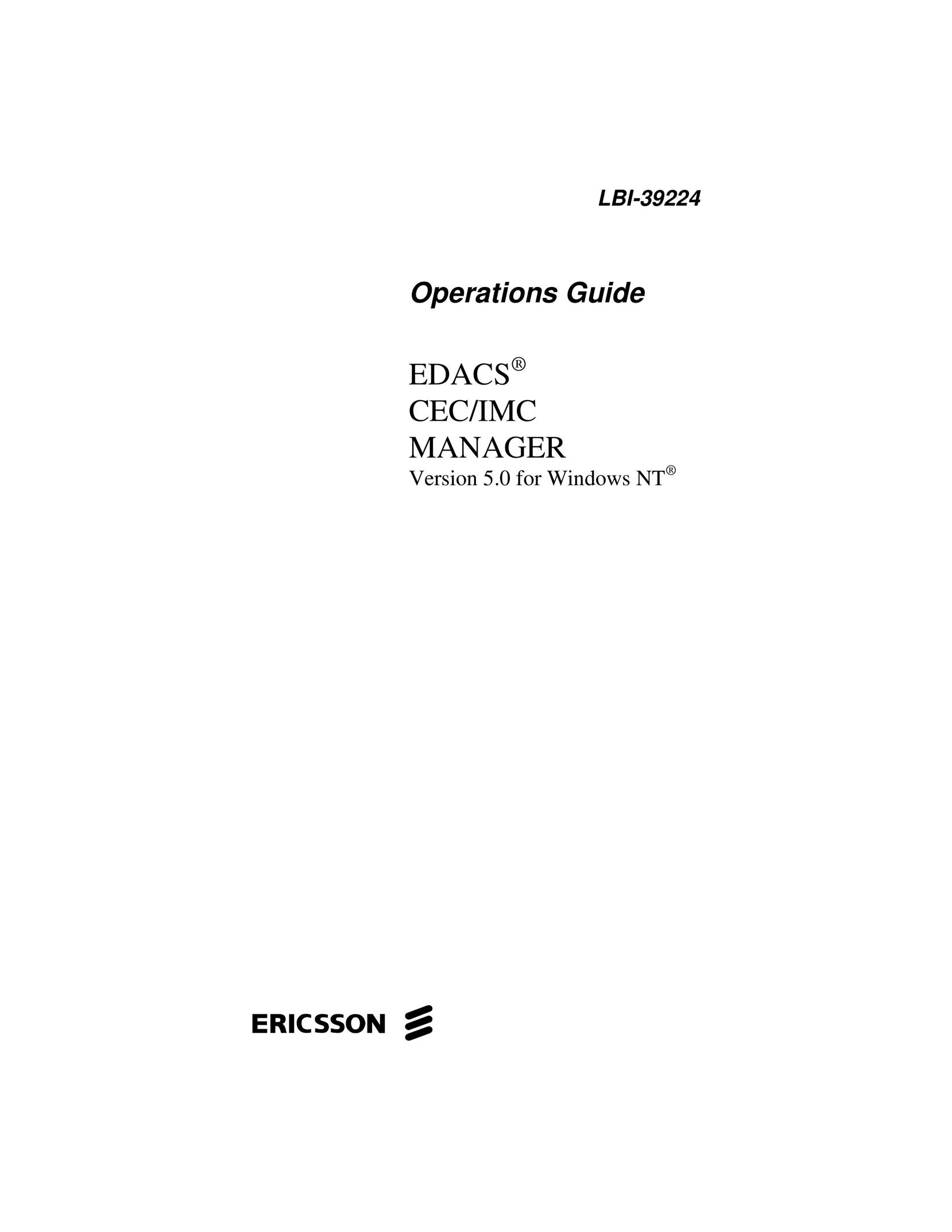Ericsson LBI-39224 Personal Computer User Manual