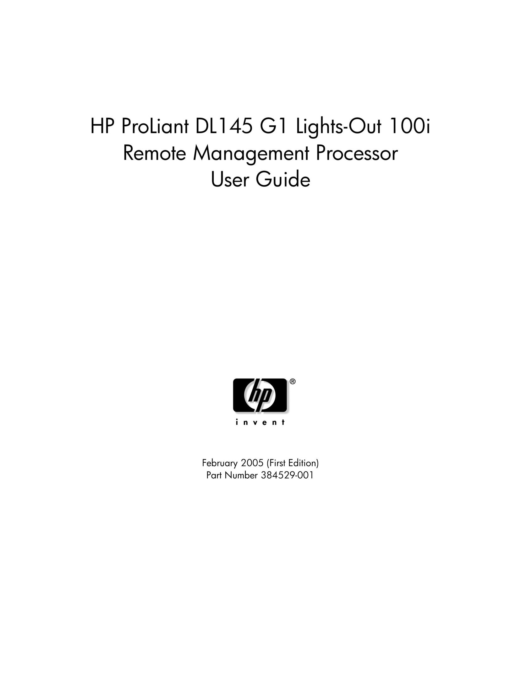 HP (Hewlett-Packard) 384529-001 Personal Computer User Manual