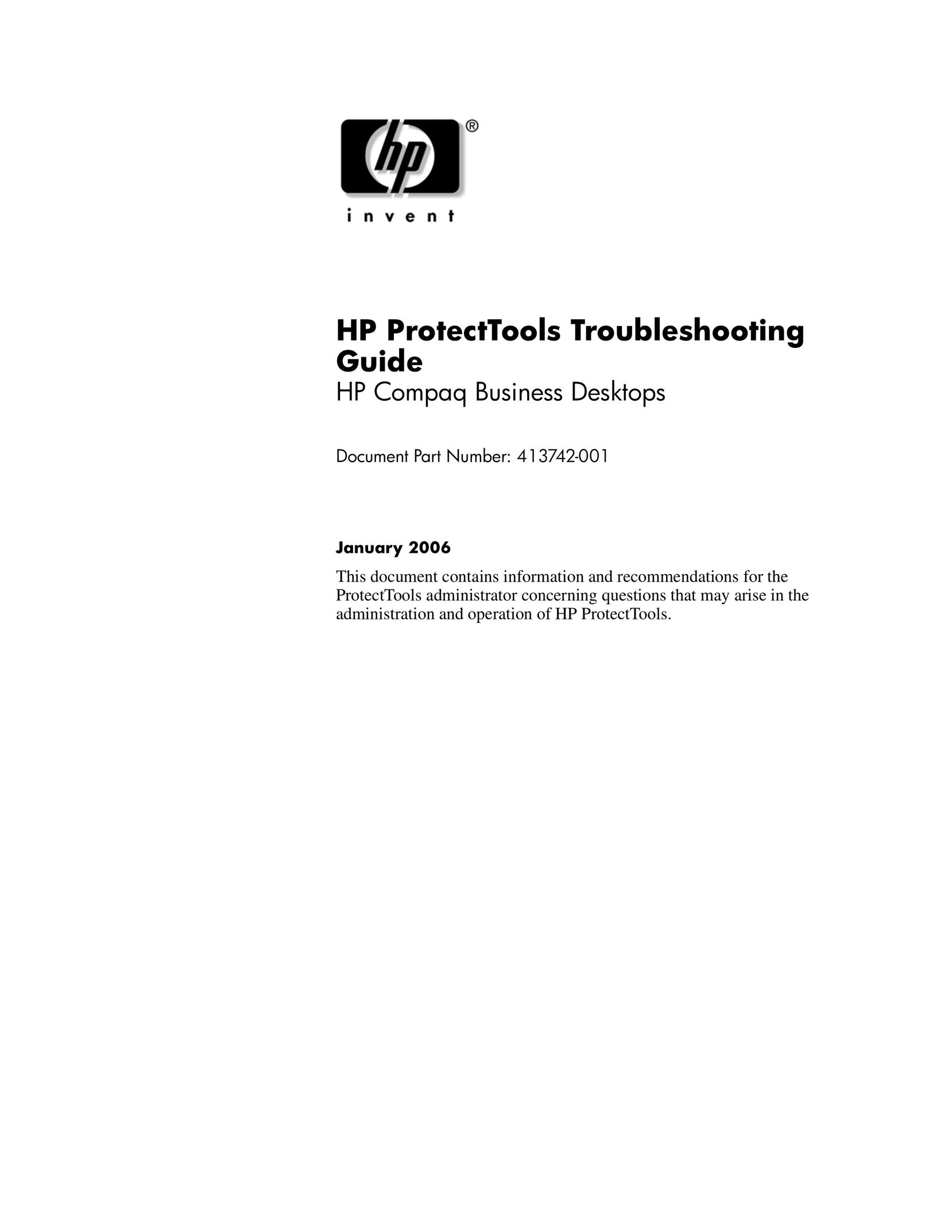 HP (Hewlett-Packard) 413742-001 Personal Computer User Manual