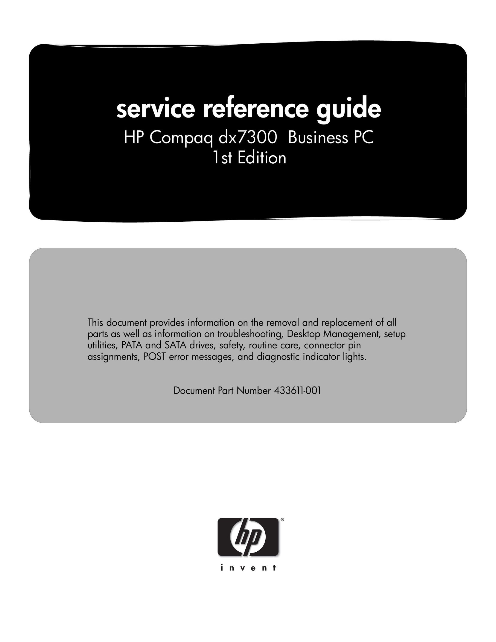 HP (Hewlett-Packard) 43361 Personal Computer User Manual