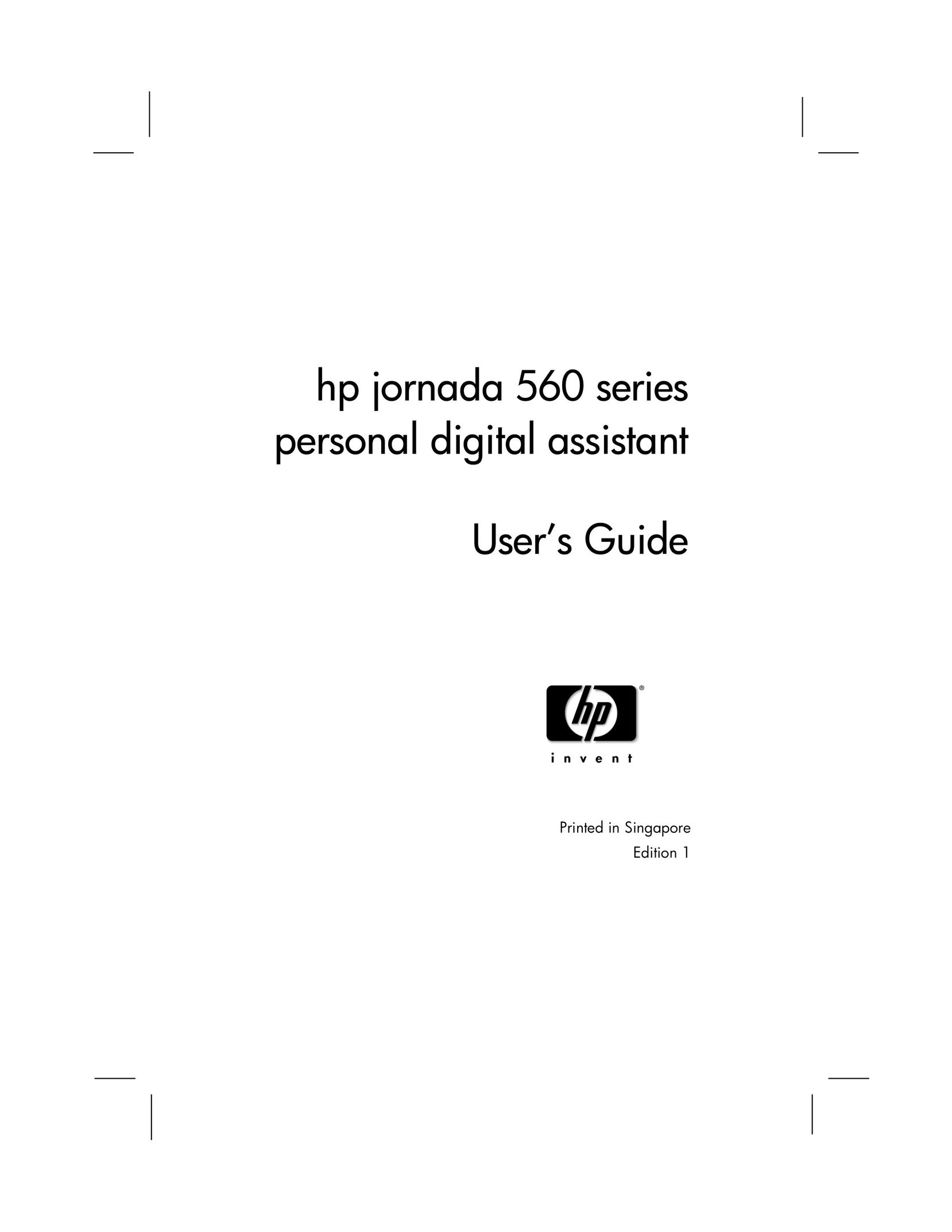 HP (Hewlett-Packard) 560 Series Personal Computer User Manual