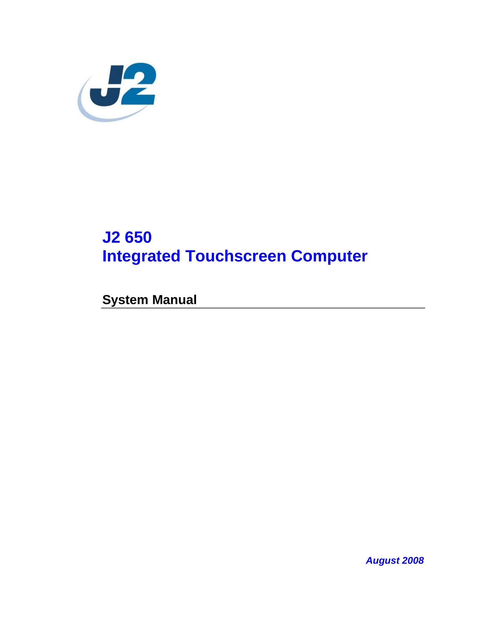 Intel J2 650 Personal Computer User Manual