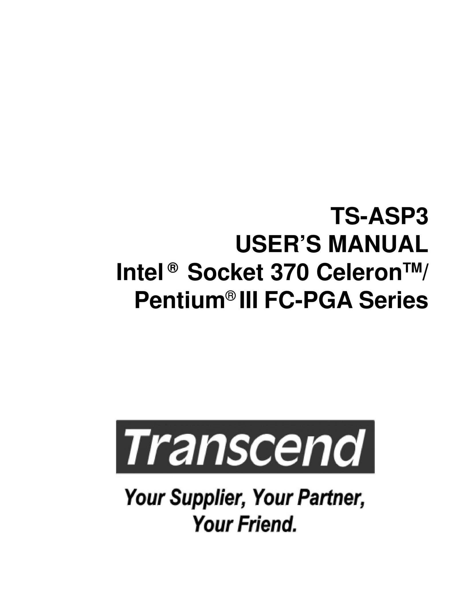Intel TS-ASP3 Personal Computer User Manual