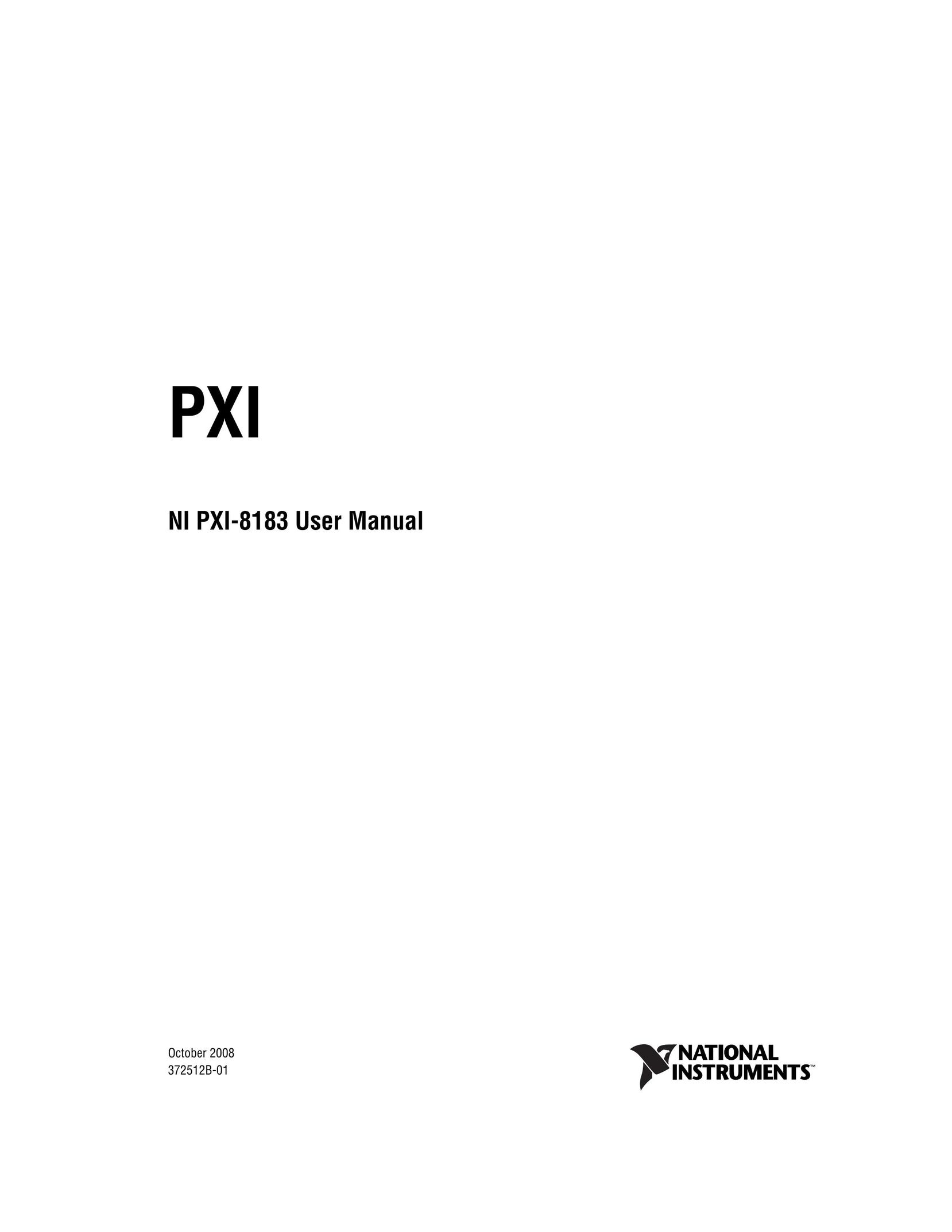 National Instruments NI PXI-8183 Personal Computer User Manual
