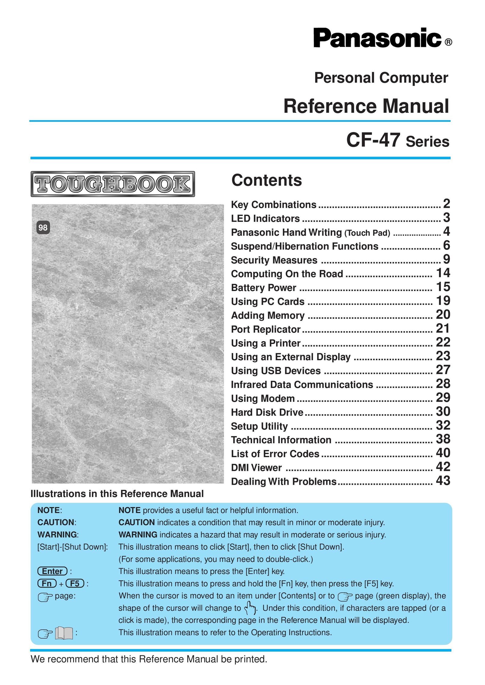 Panasonic CF-47 Personal Computer User Manual