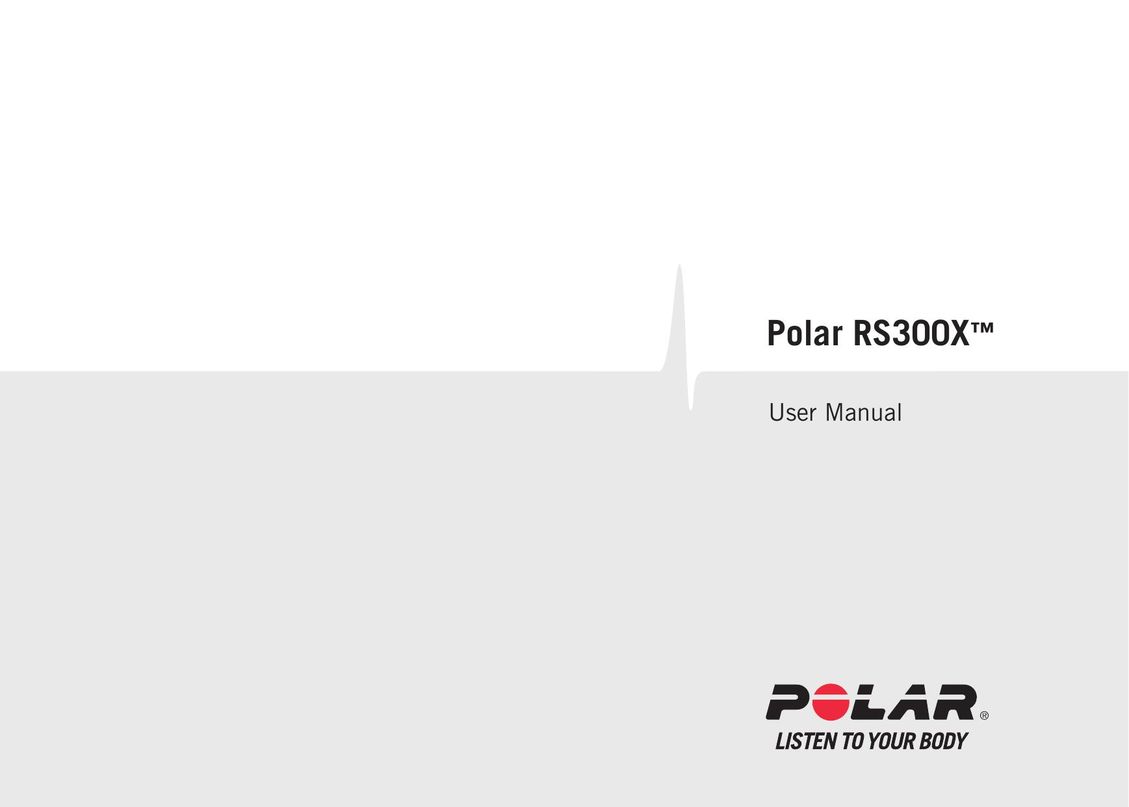 Polar RS300X Personal Computer User Manual