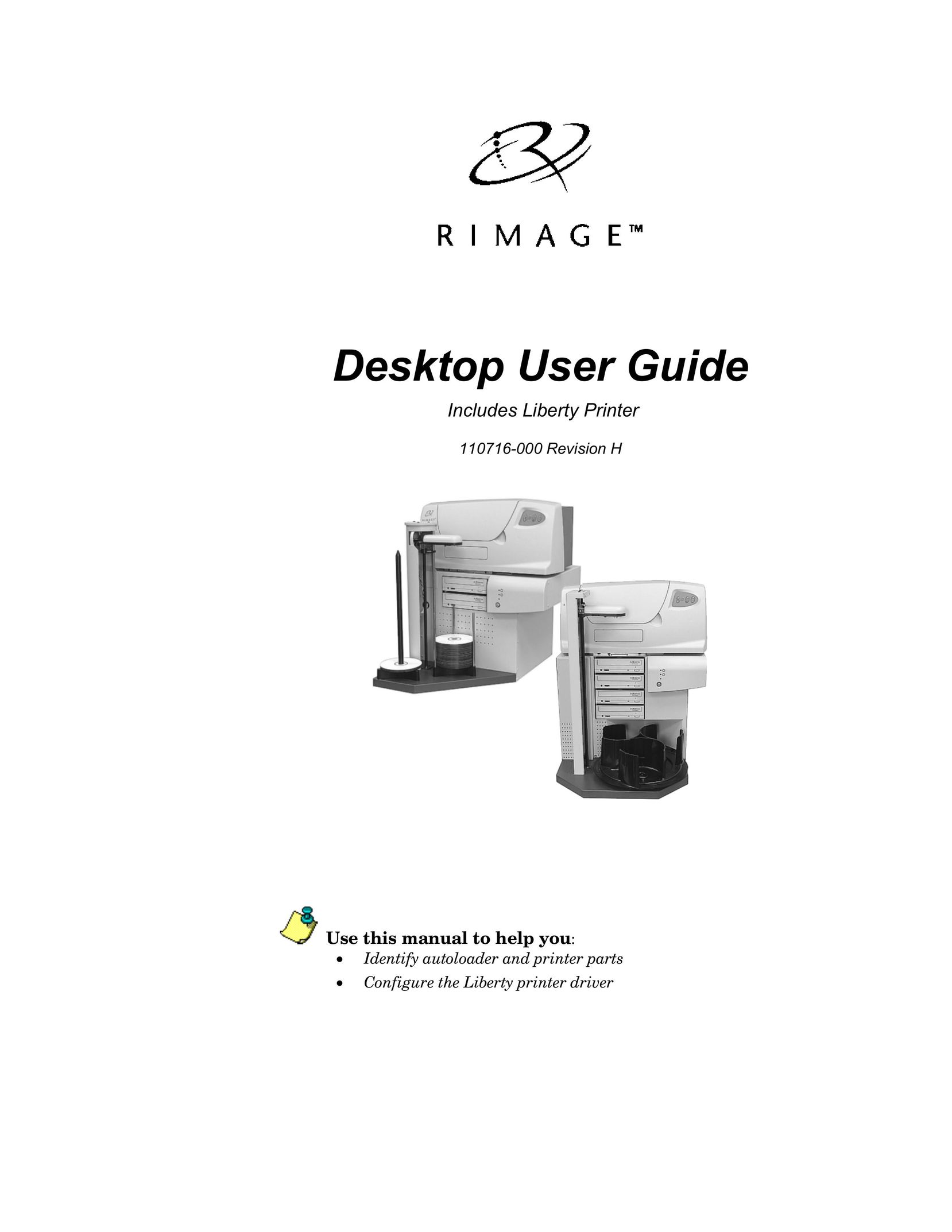Rimage 110716-000 Personal Computer User Manual